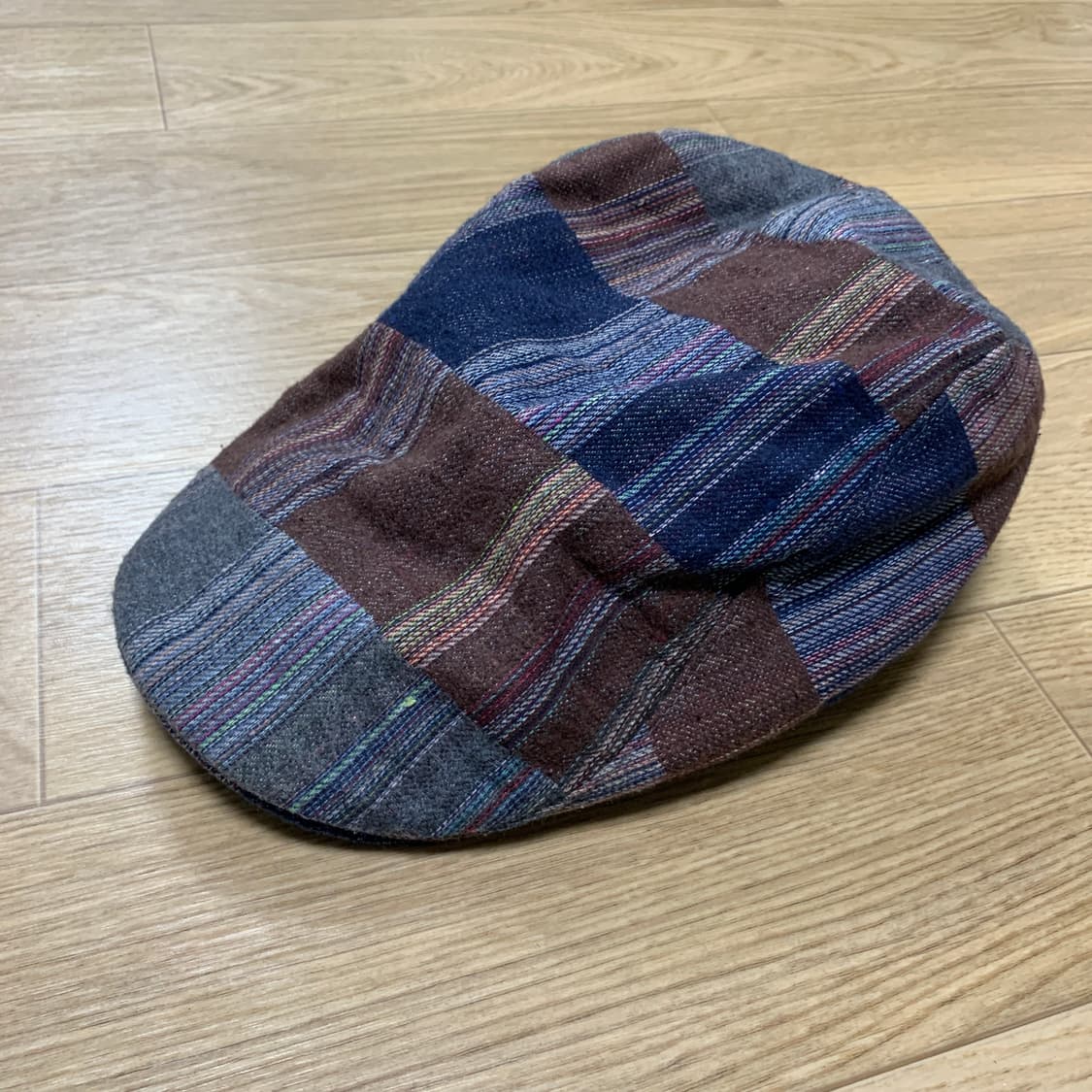 JPN 빈티지 패치워크 헌팅캡 상품이미지1
