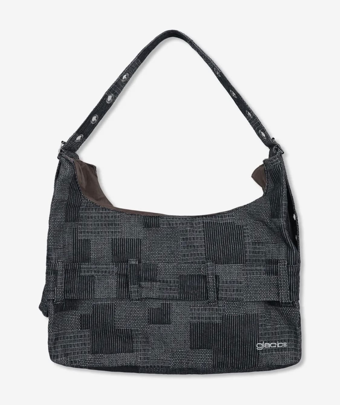 글랙 벨트 디테일 데님 숄더백 / black 상품이미지4