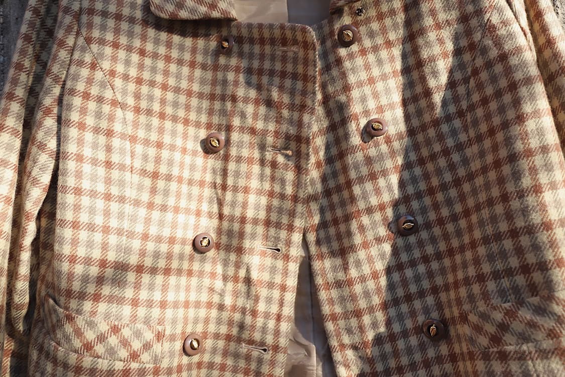 [VINTAGE] 코지 체크 자켓 상품이미지3