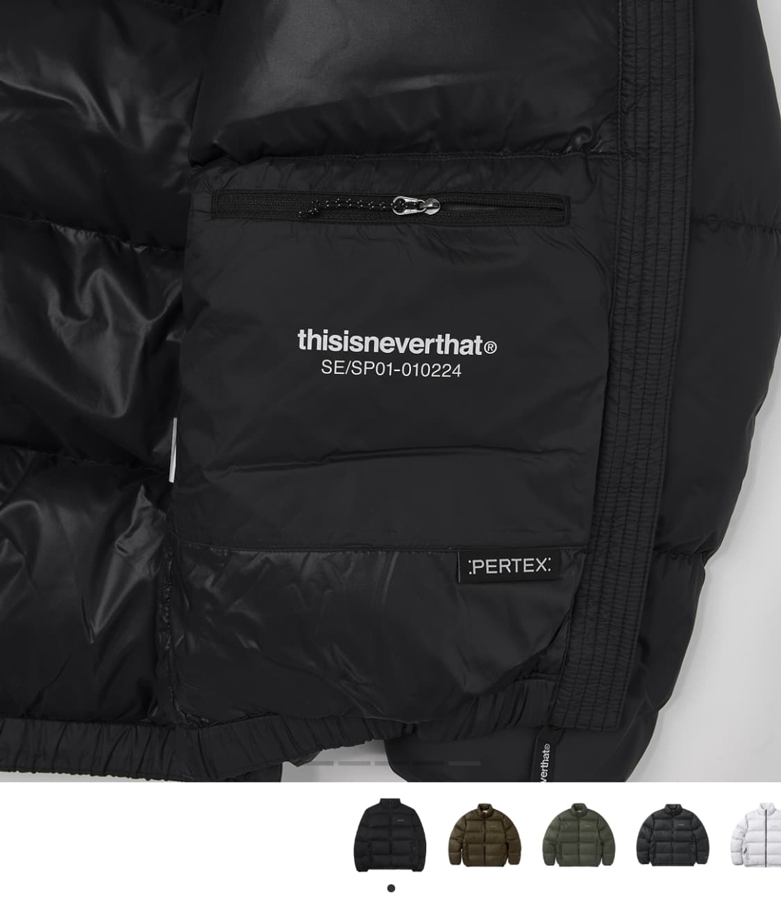 디스이즈네버댓 퍼텍스 T 다운 자켓 블랙 상품이미지6