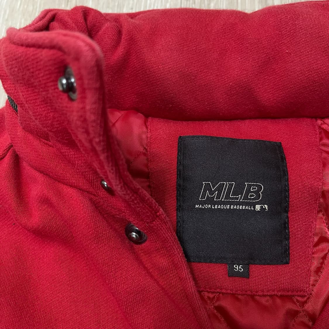 MLB 시카고 컵스 히든후드 야구점퍼 바시티 자켓 [레드] M/95 상품이미지6