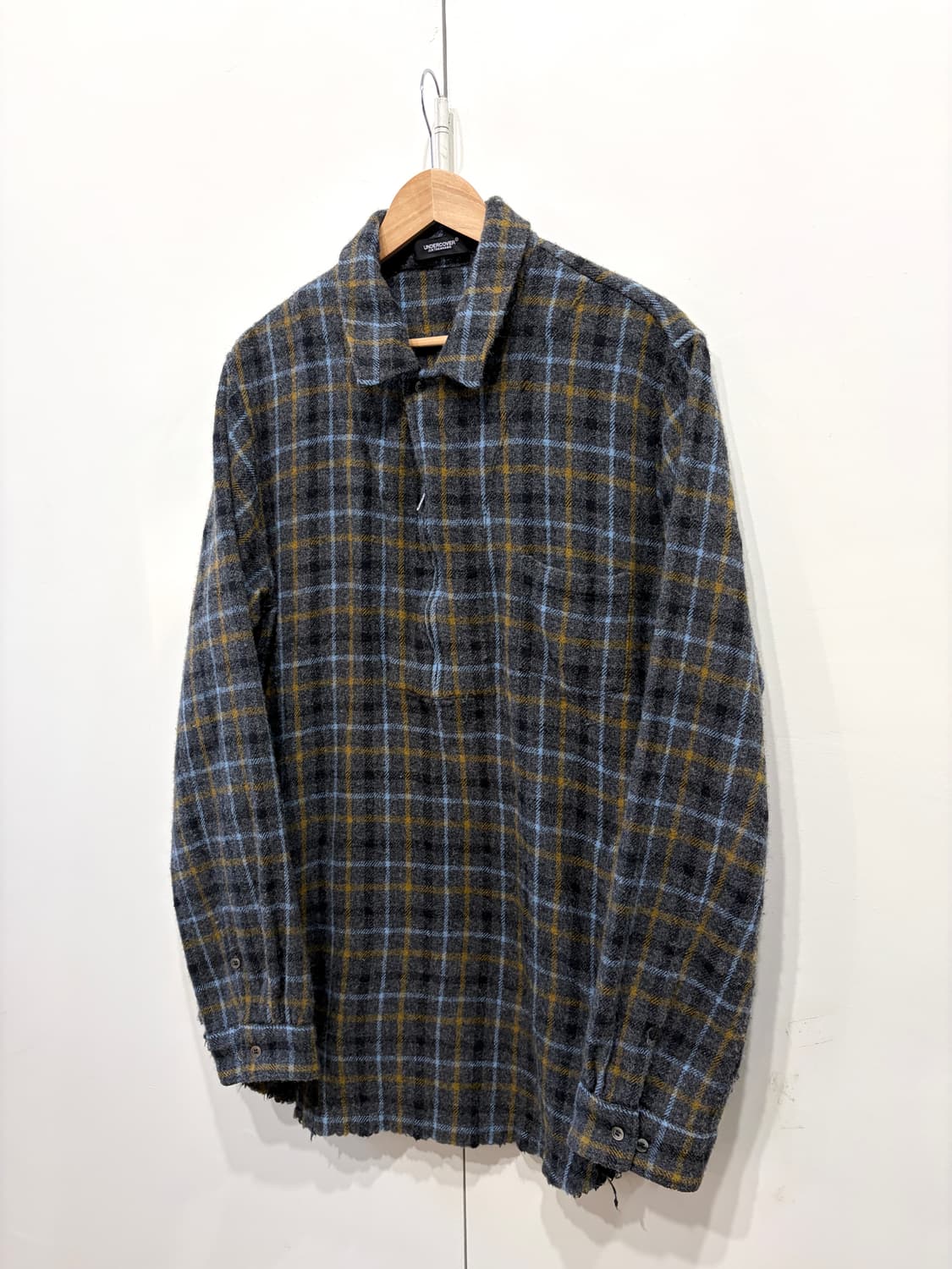 20AW 언더커버 축융 울 플란넬 셔츠 상품이미지2