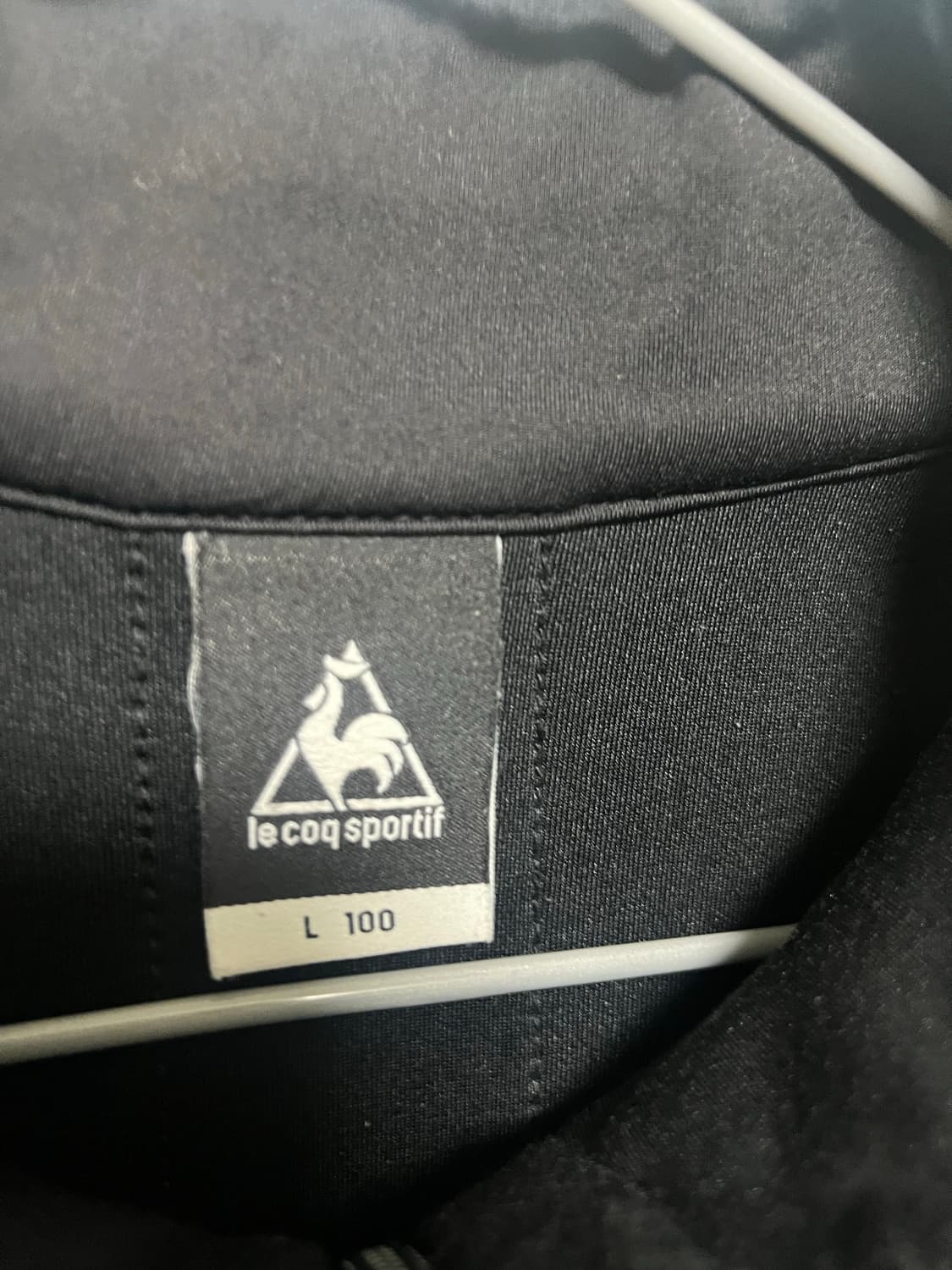 르꼬끄스포르티브 검정색 집업 져지 상품이미지5