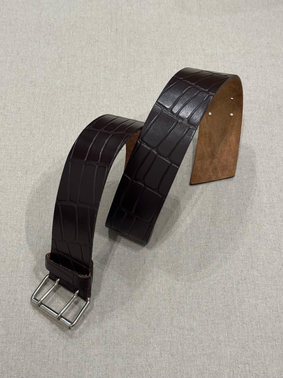 꼼데가르송 브라운 레더 웨이스트 벨트 상품이미지3