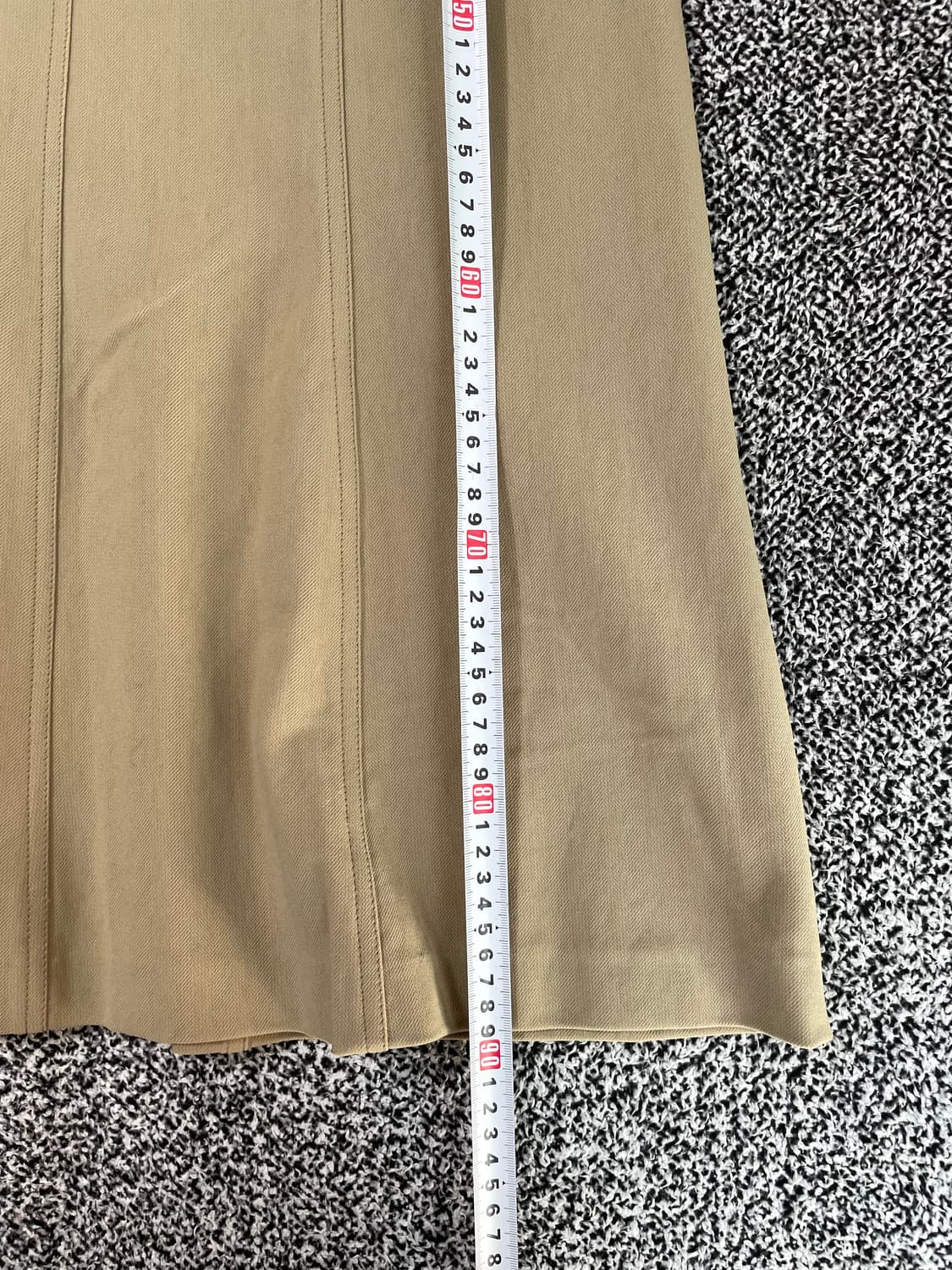 빈티지9. 일본빈티지 BELLUCCI 롱 스커트 플레어 베이지 상품이미지3