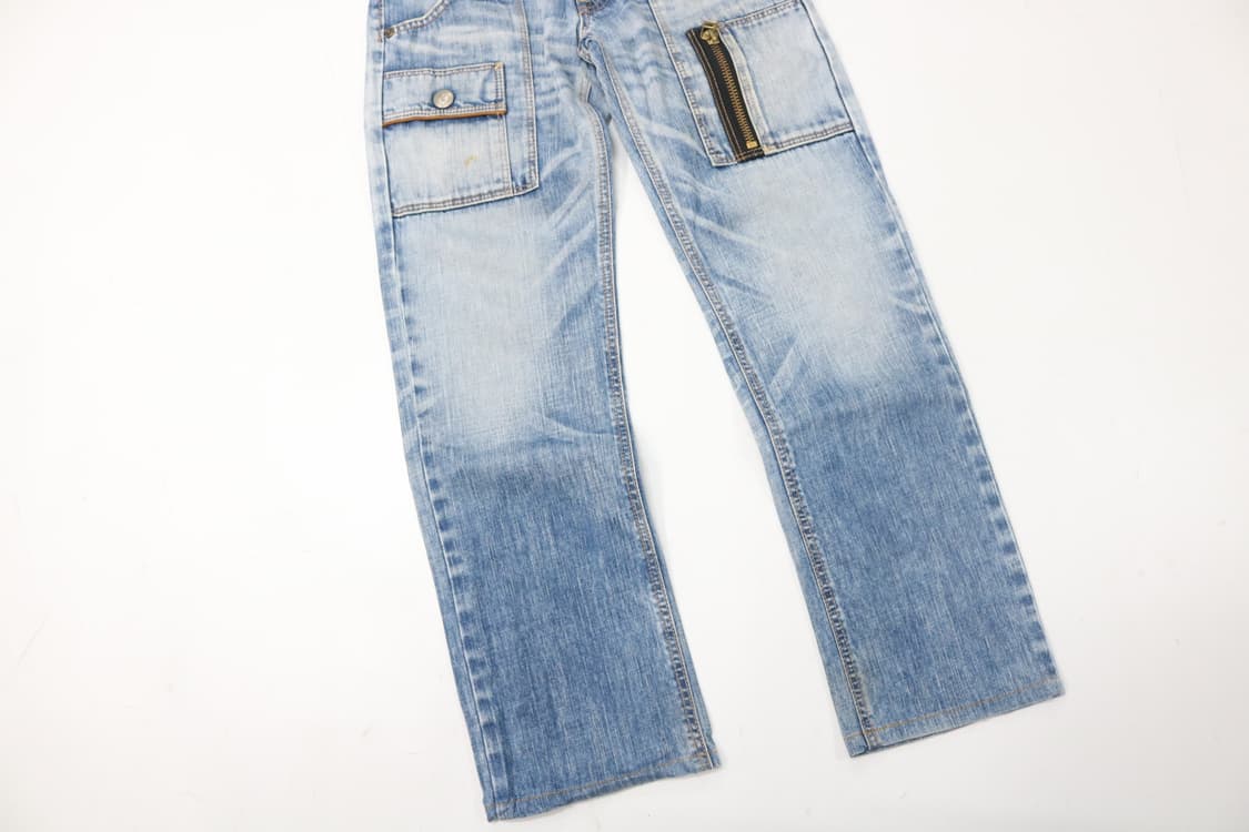 EDWIN 에드윈 블루트립 빈티지 카고 디테일 데님 팬츠 (28) 상품이미지6