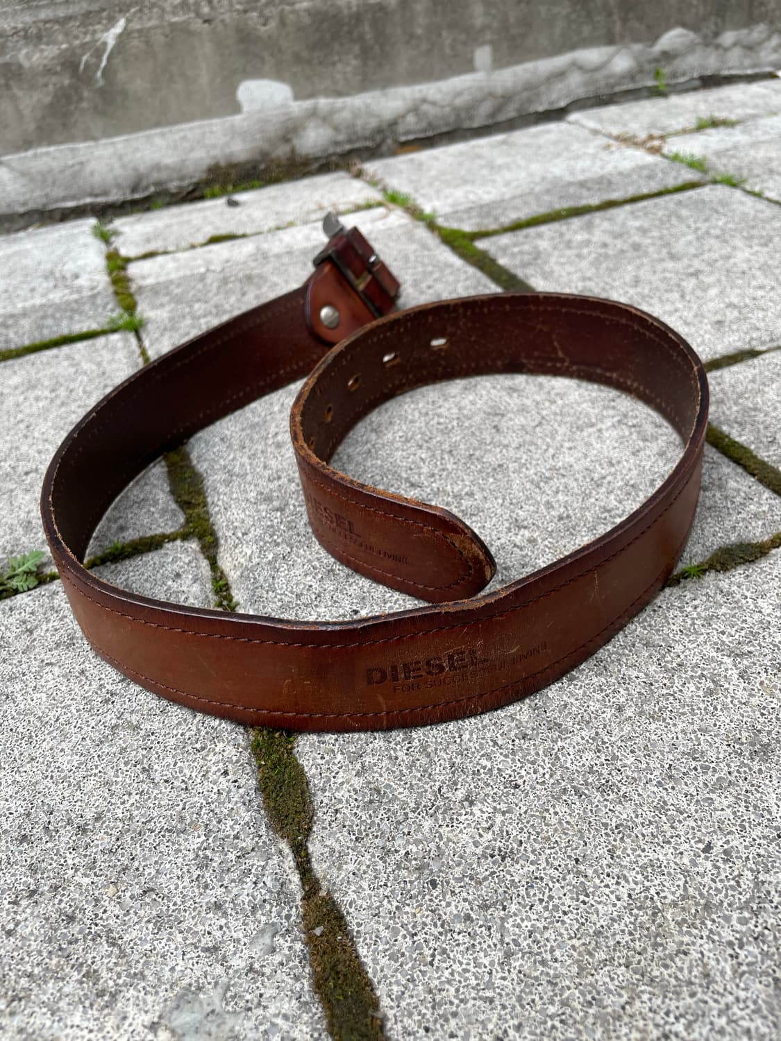 Diesel 디젤 통가죽 벨트 상품이미지4