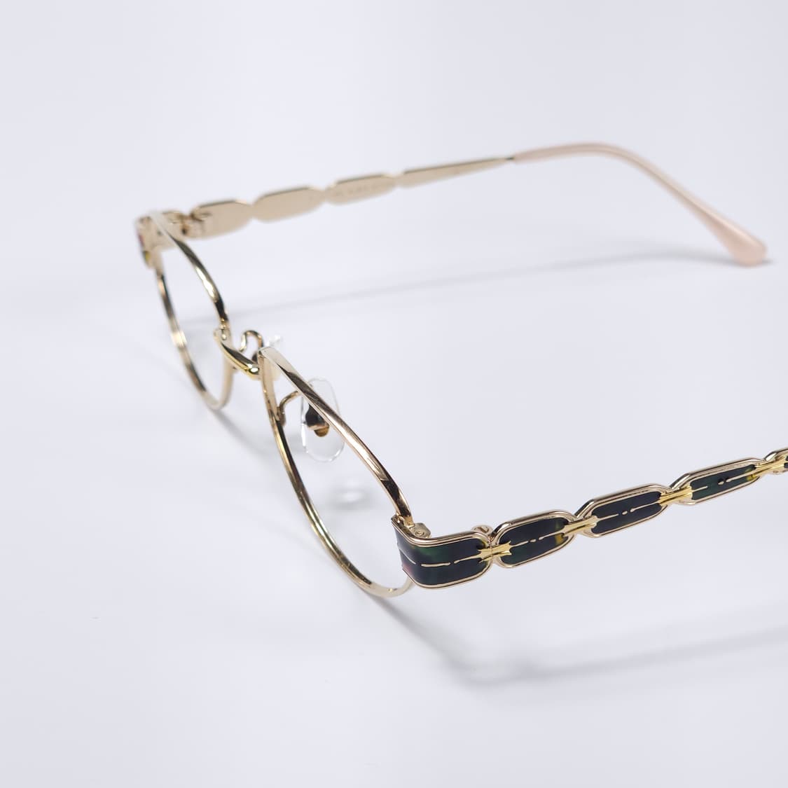 21K 도금 90년도 빈티지 오벌형 안경 상품이미지4