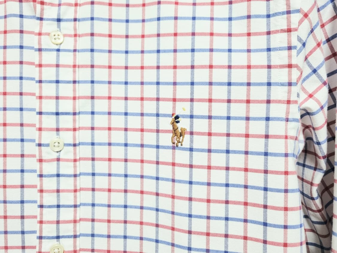 남성 POLO 폴로 랄프로렌 옥스포드 옥스퍼드 긴팔 체크 패턴 남방 셔츠 상품이미지5