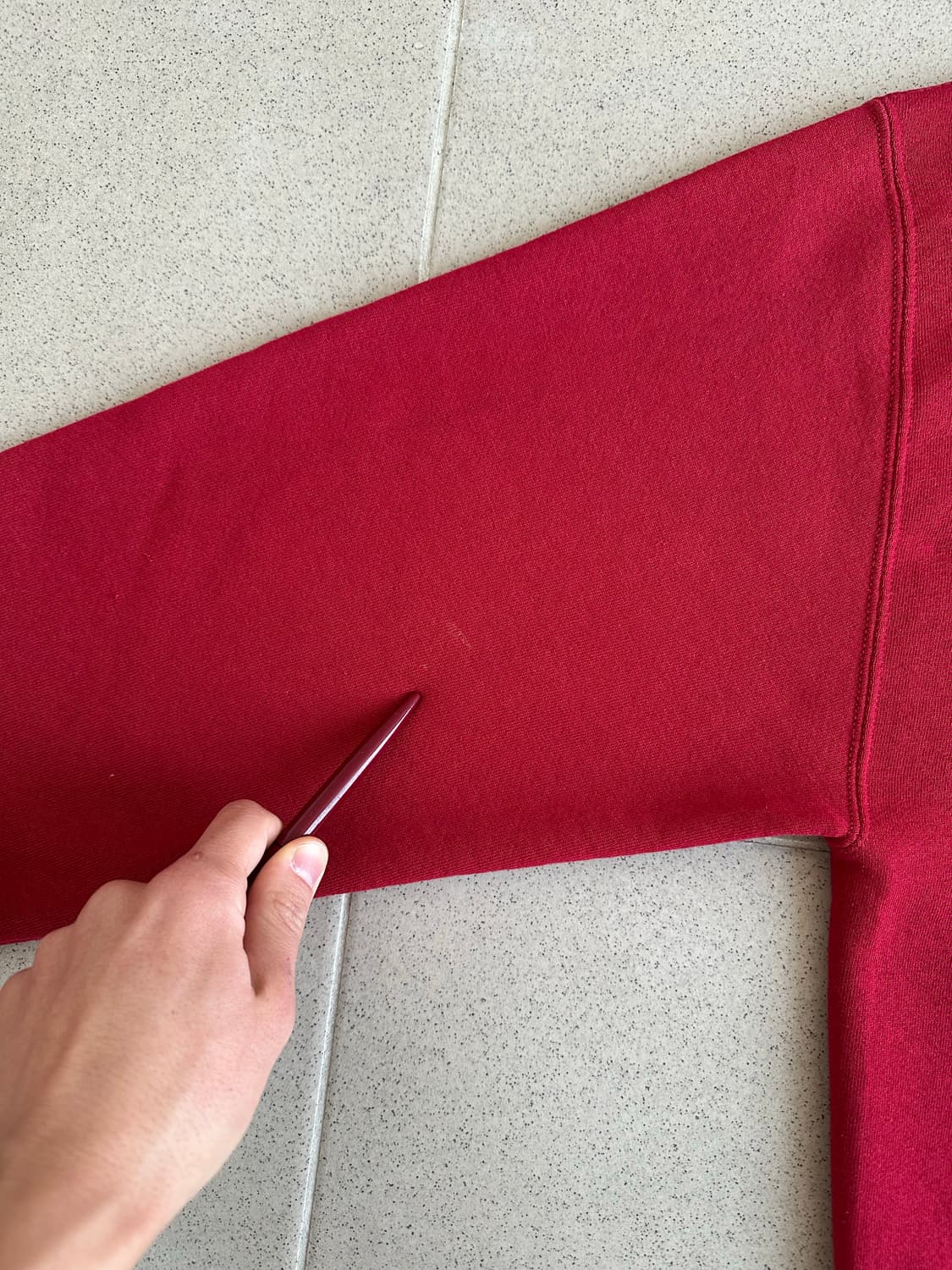 90s 빈티지 러셀 후드집업 레드 XL USA 상품이미지8