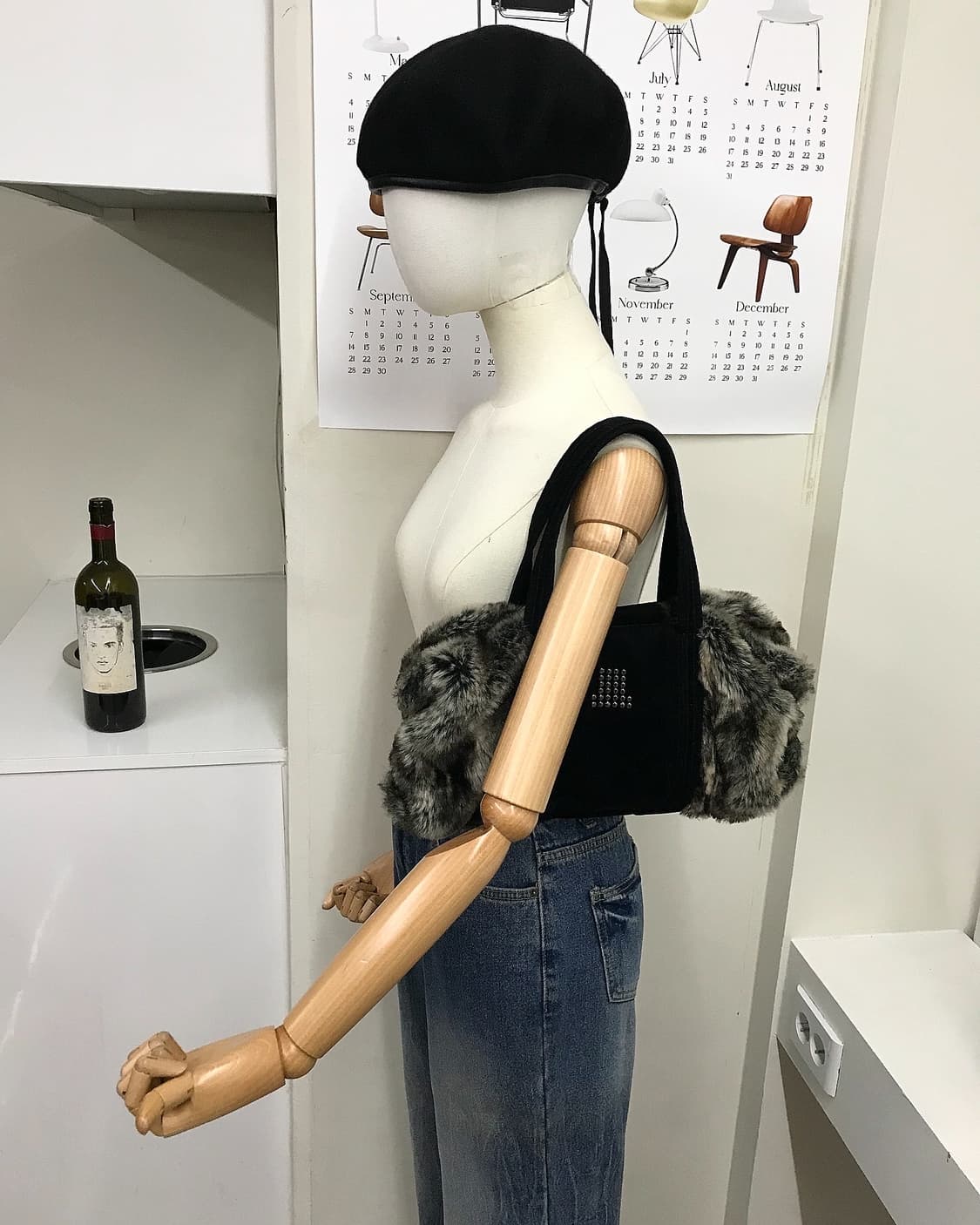 랑방 로고 퍼 숄더백 가방 상품이미지7