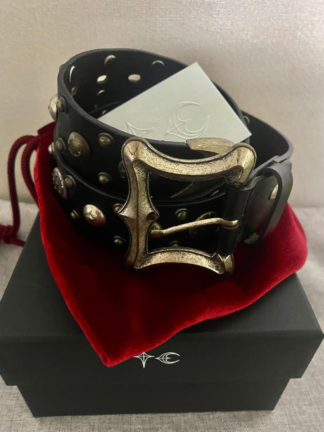 떠그클럽 드래곤 벨트 빈티지 블랙 상품이미지4