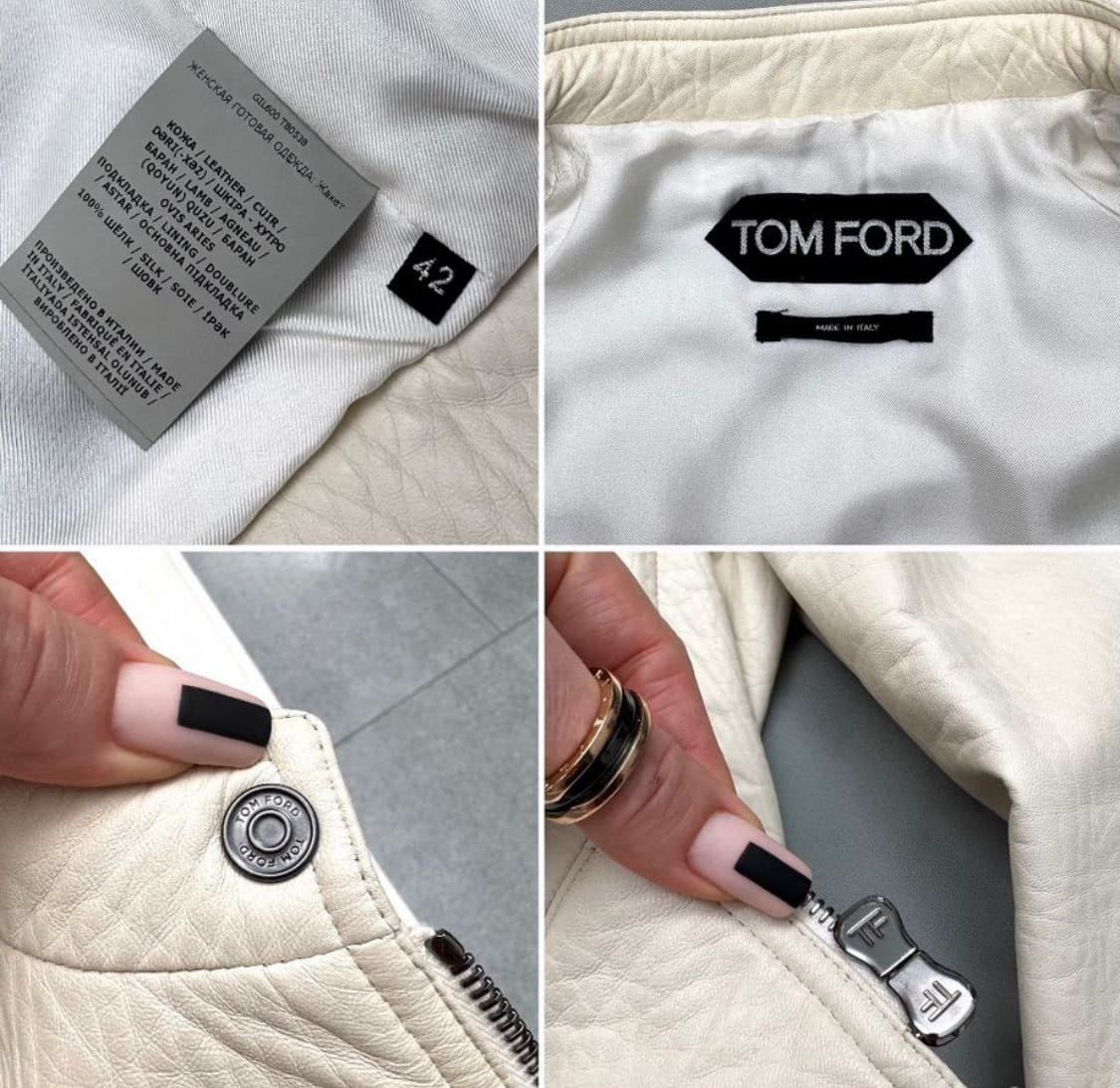 TOM FORD  톰 포드 블루종(레더-램스킨/라이닝-실크)해외발송 상품이미지9