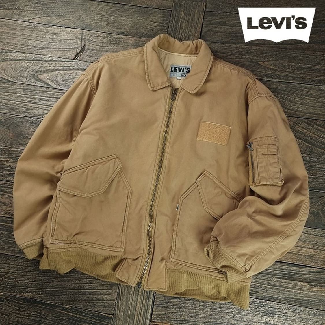 [리바이스] 00'S 빈티지 코튼 CWP-45 밀리터리 자켓 M19148 상품이미지1