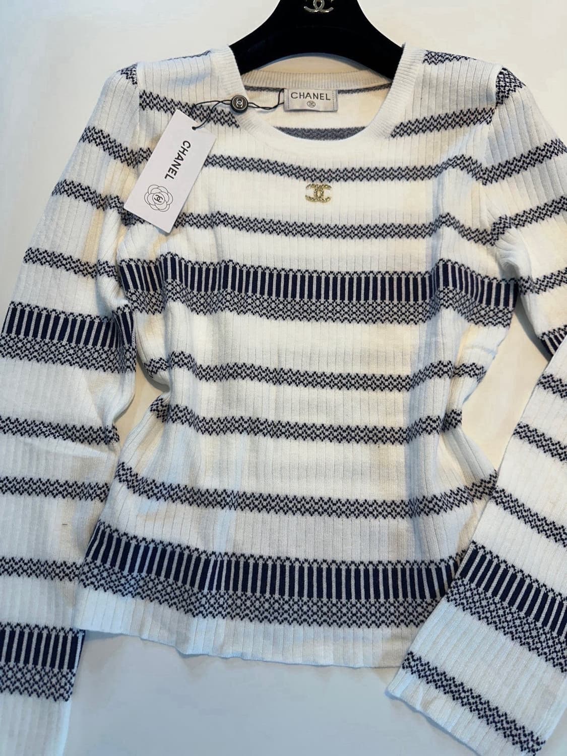 (새상품)샤넬줄지니트 상품이미지5