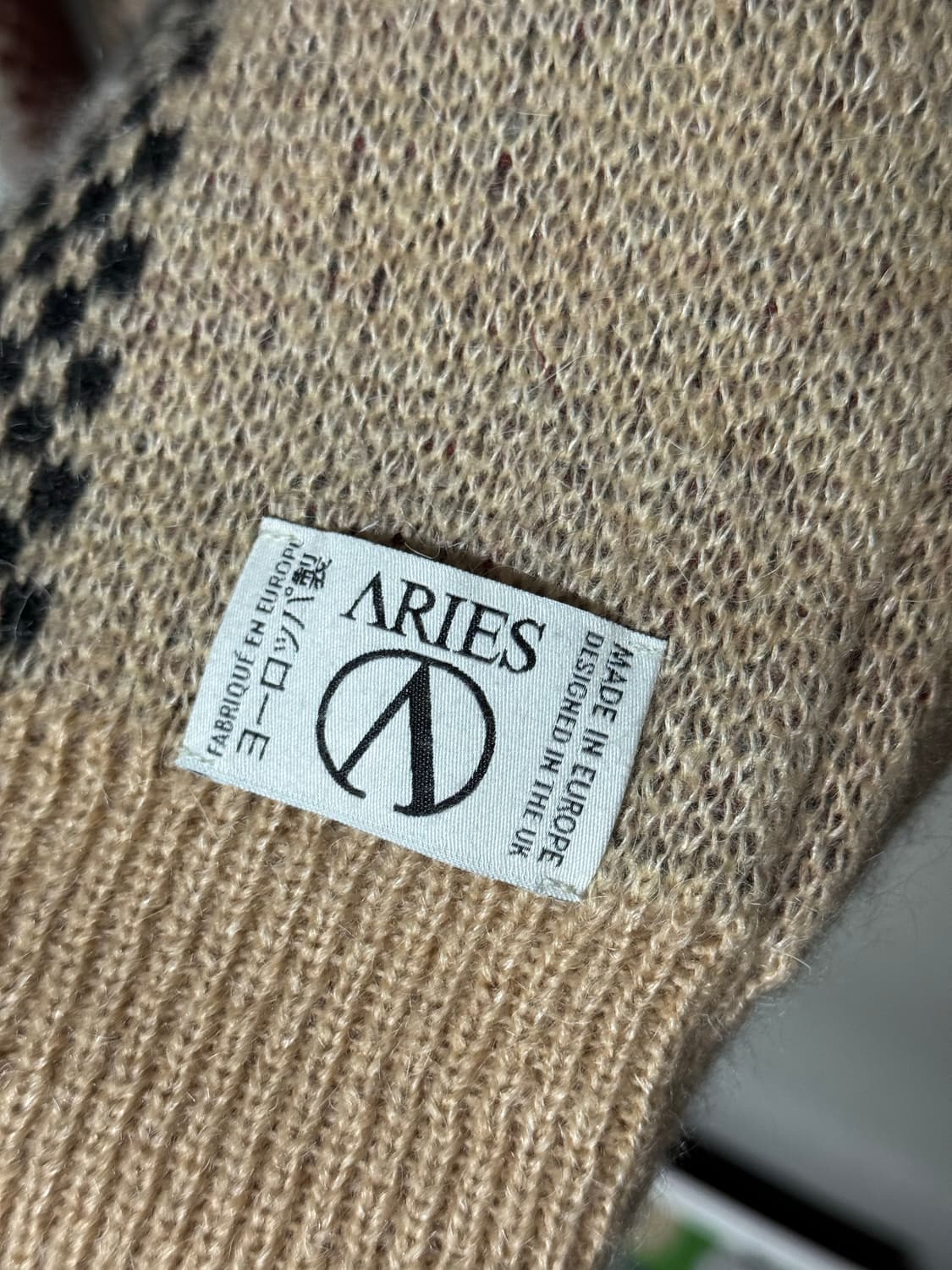 ARIES 에리즈 체크 가디건 L 루즈핏 상품이미지4