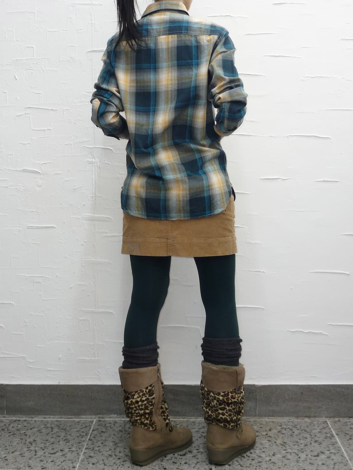 blue ivory check shirts 상품이미지3