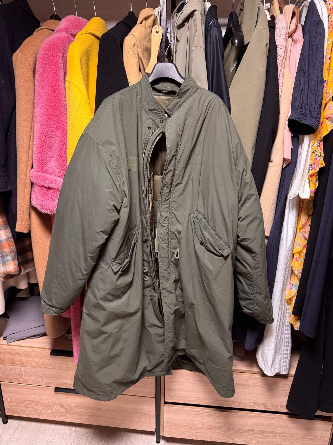 야상 오리털 롱파카 m65 상품이미지1