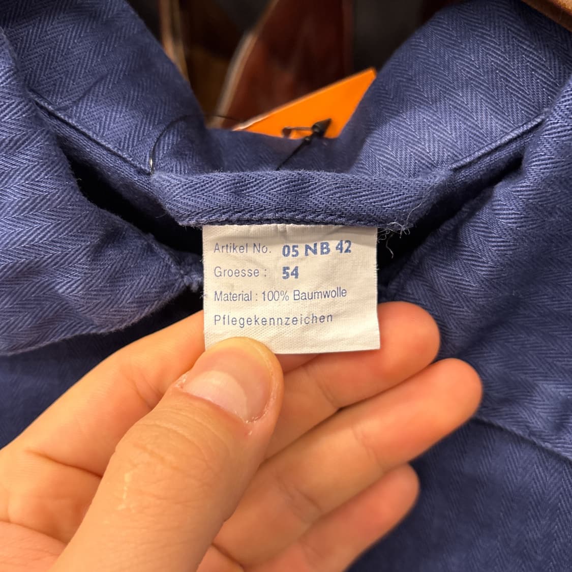 70~80s 헤링본 트윌 프렌치 워크자켓 / 초어자켓 독일생산 N979 상품이미지7