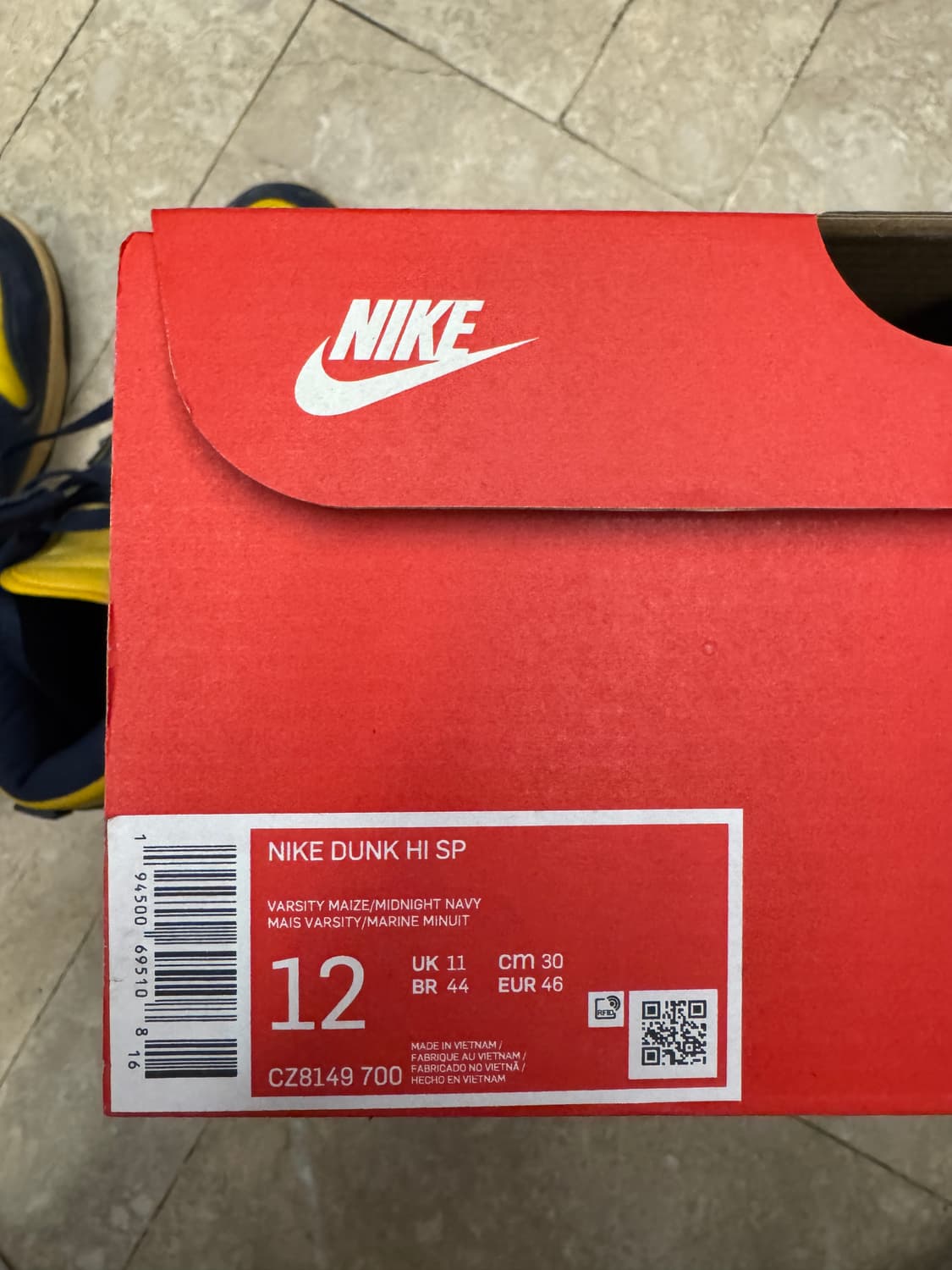 나이키 덩크 하이 미시간 비펠라 커스텀 상품이미지4