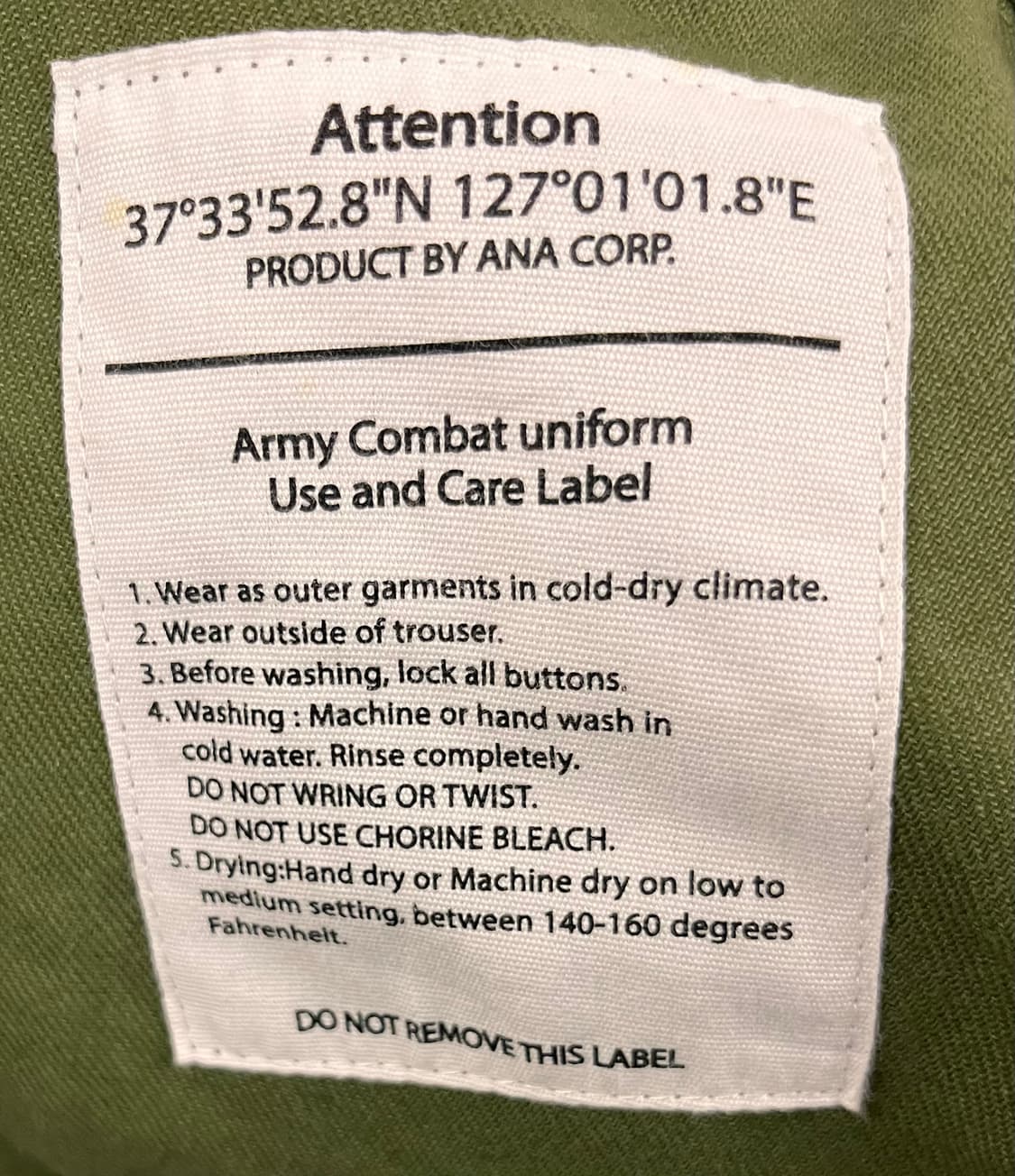 ANA CORP M-65 피쉬테일 파카 상품이미지3