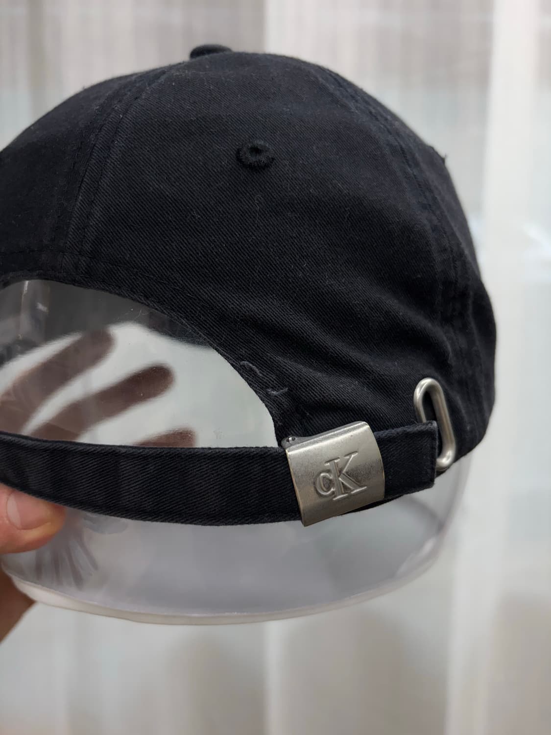 CK 캘빈클라인 모노그램 로고 볼캡 모자 상품이미지3