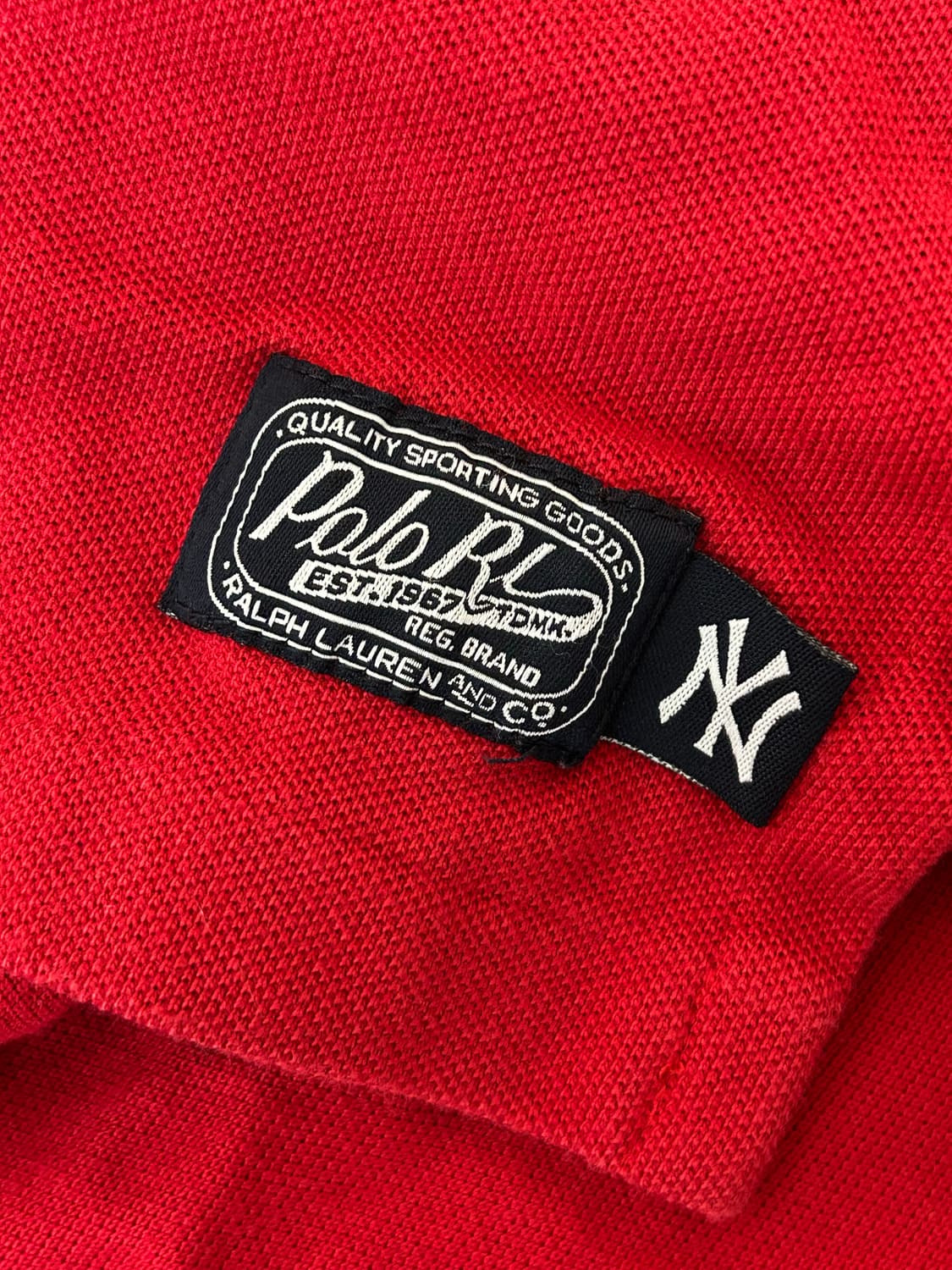 폴로 랄프로렌 양키스 빅로고 레드 카라티 상품이미지6