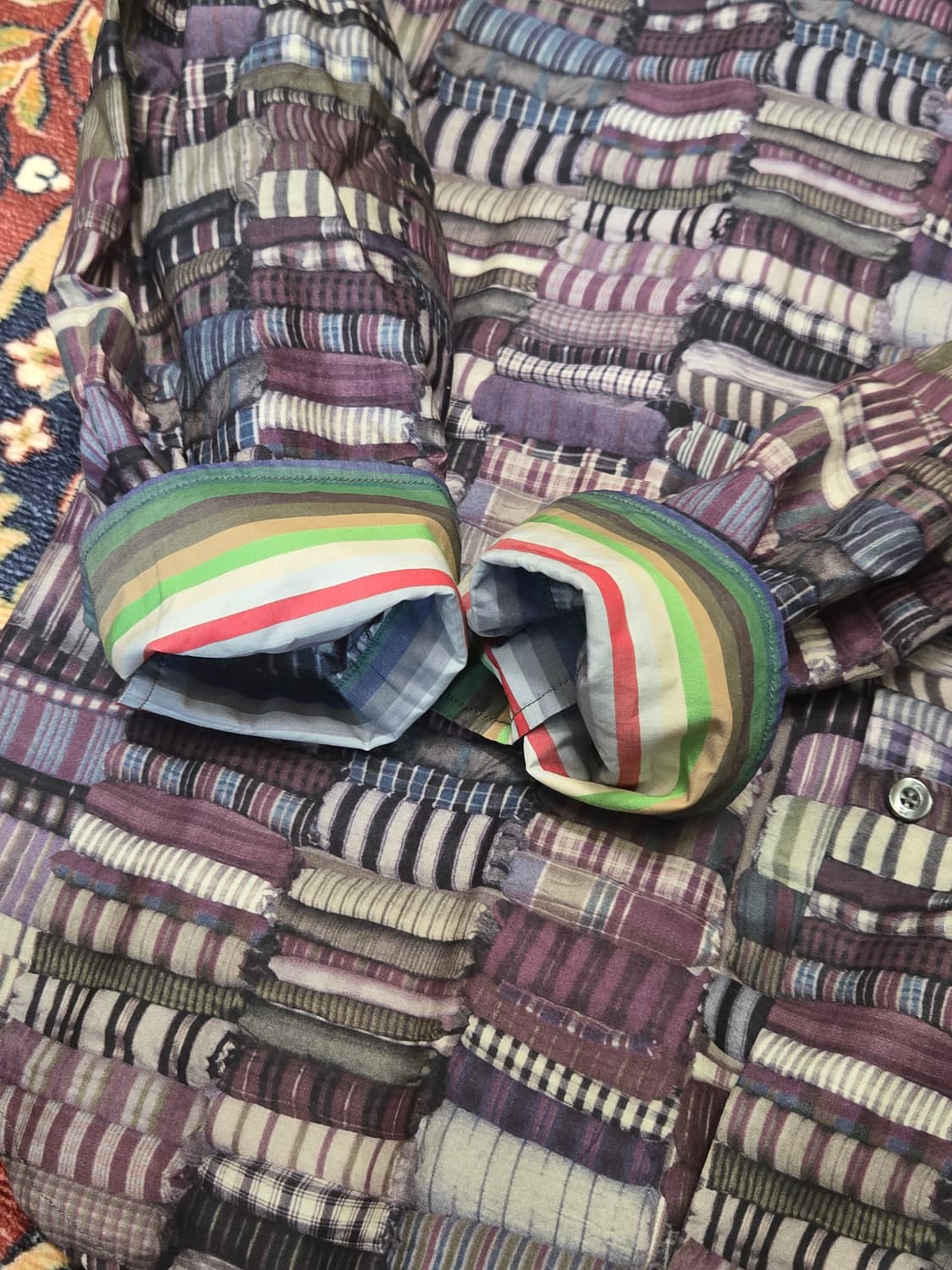 폴스미스(Paul Smith) 런던 라인 스트라이프 셔츠 (XL) 상품이미지6