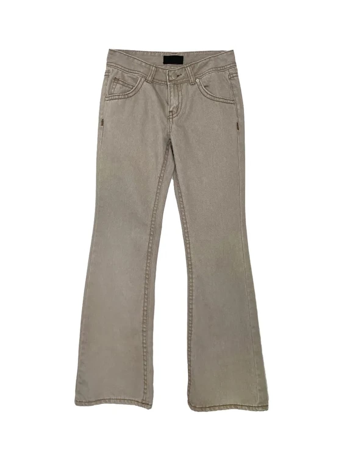 김아홉 워싱 카치온 포켓 부츠컷 베이지 상품이미지1