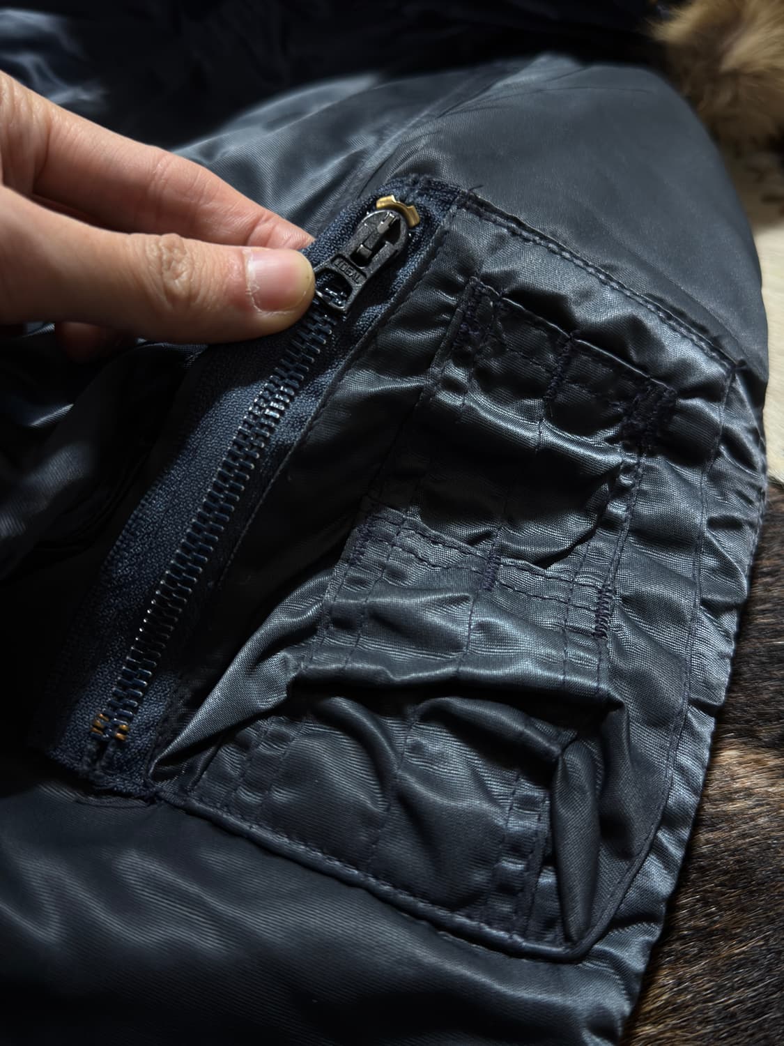 90s USA Corinth N3B Flight parka 상품이미지5