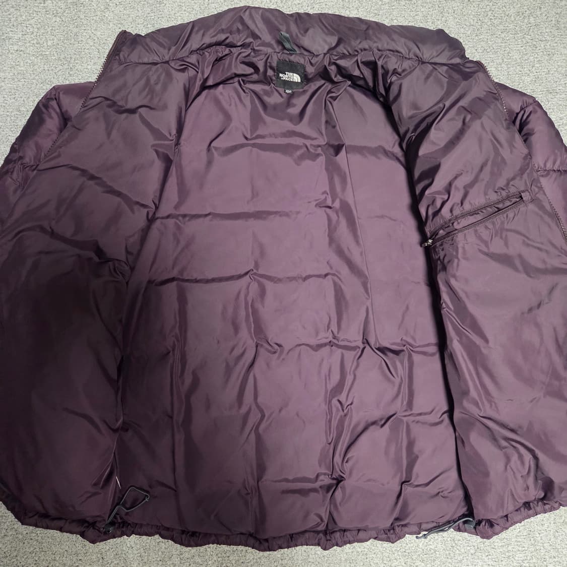 노스페이스 퍼플 브라운 600 경량패딩 L(100) 상품이미지6