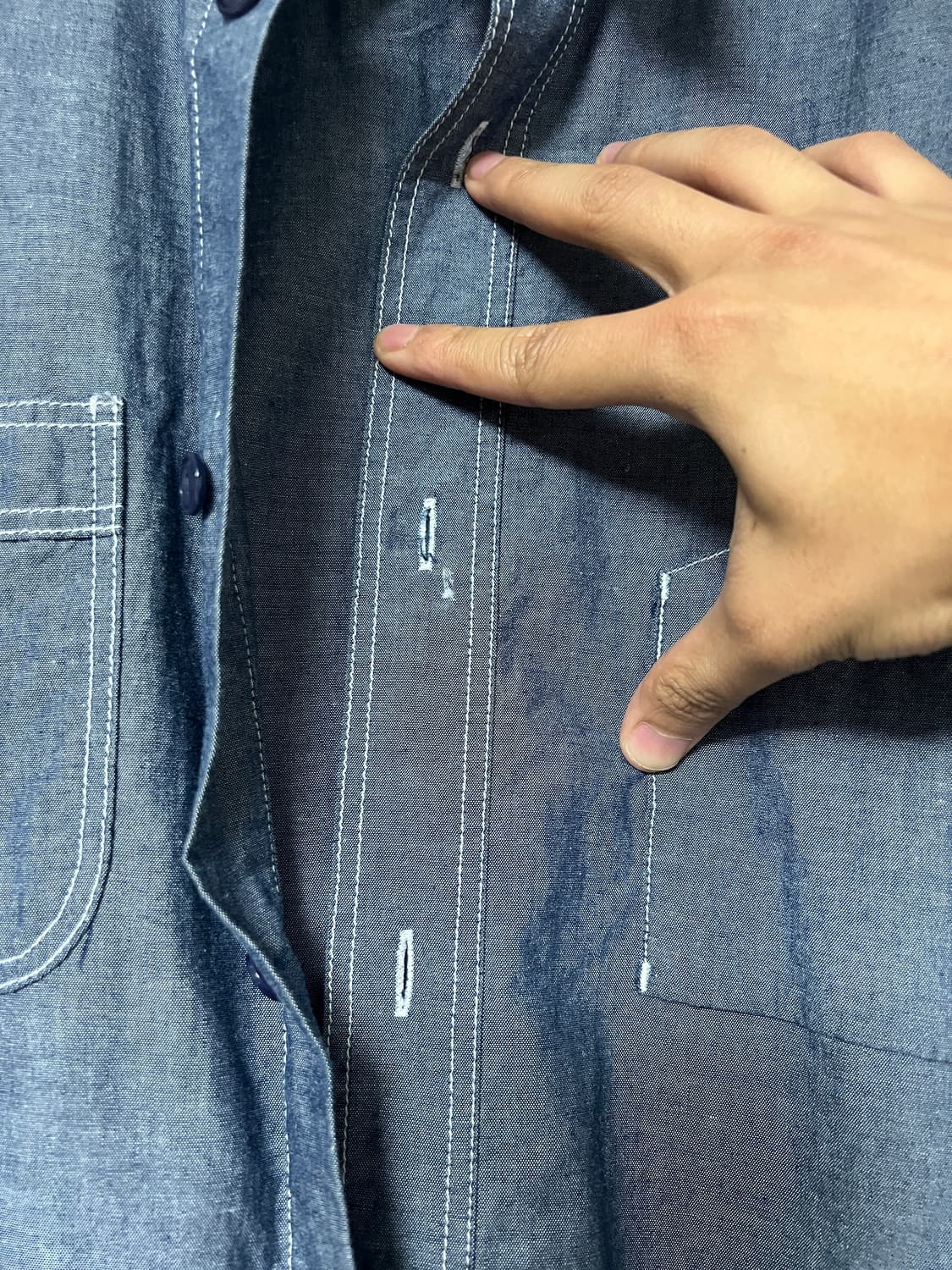 부기홀리데이 샴브레이셔츠 L사이즈 상품이미지3