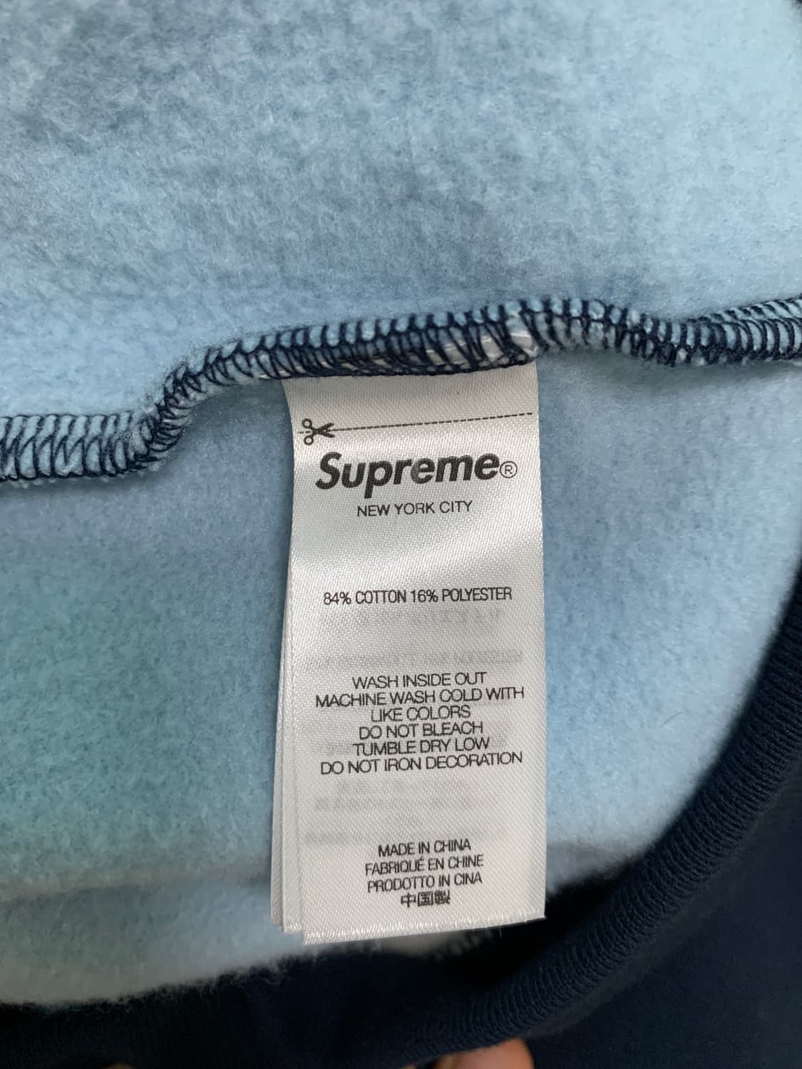Supreme Equipe half zip sweatshirt 상품이미지5