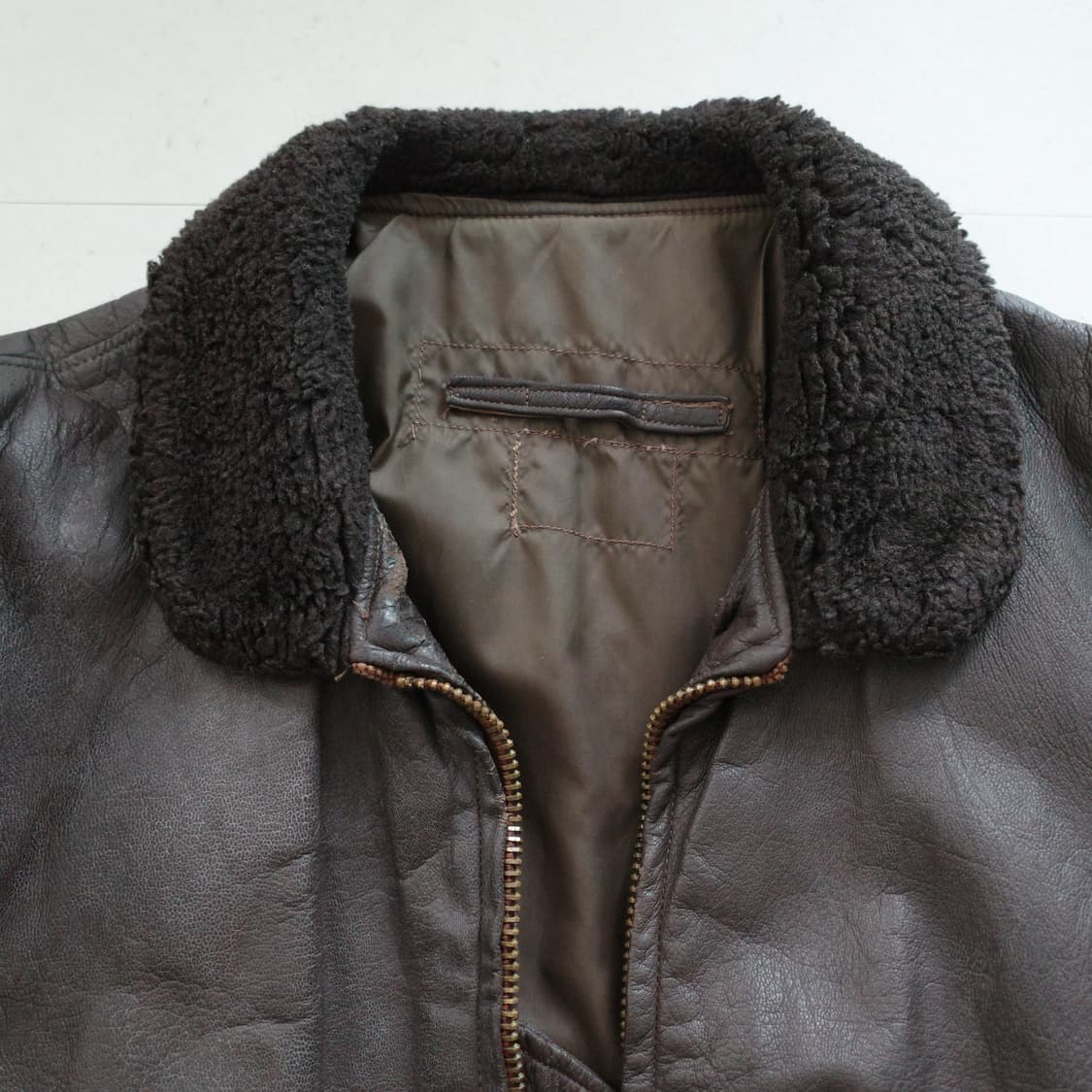 70s 오리지널 미군 USN G-1 플라이트 레더 가죽 자켓  42 상품이미지2