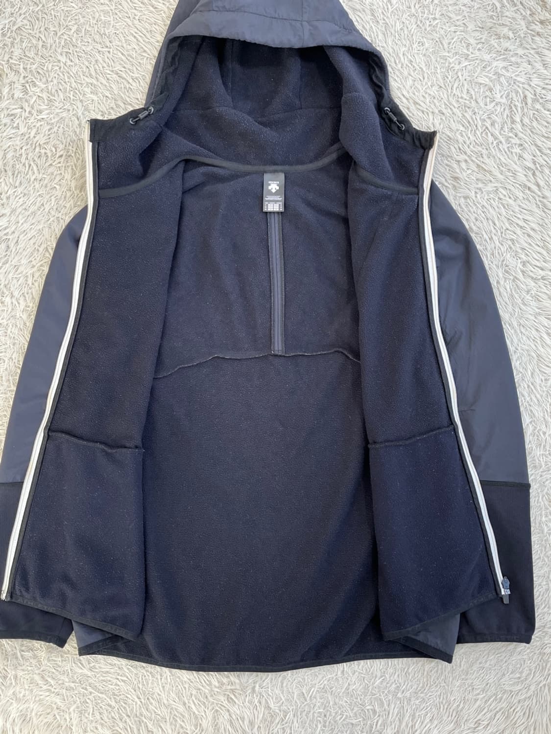 데상트 기모 후드 집업/#46 상품이미지5