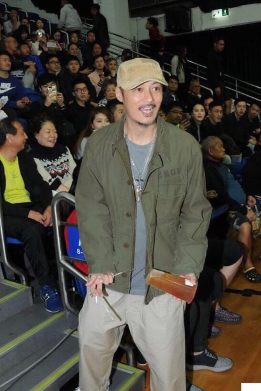 MDNS 워크 자켓 카키색 워싱 데미지 상품이미지1