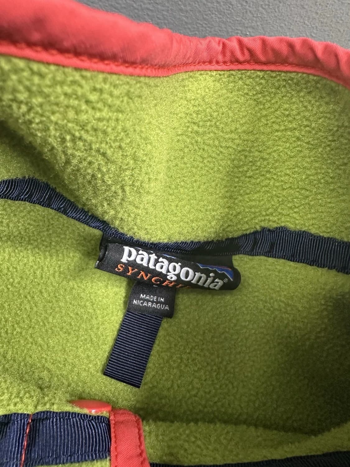 10s 파타고니아 신칠라 스냅-T 라임그린/올리브 상품이미지3