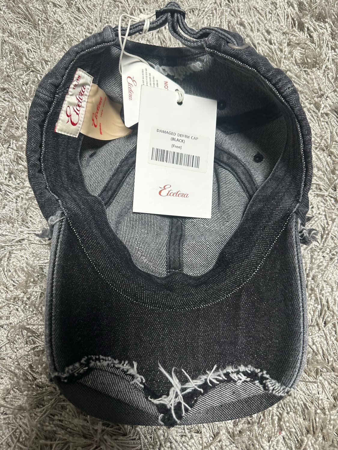[OS] etce 데님 볼캡 흑청 상품이미지2