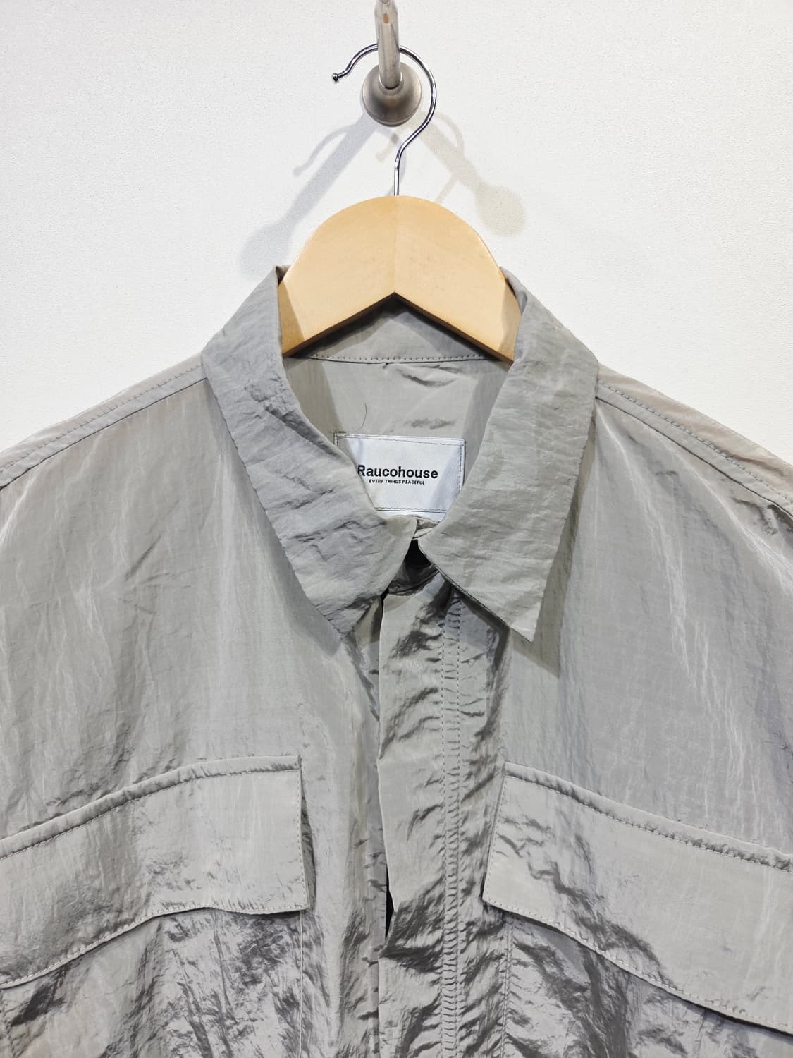 라우코하우스(Raucohouse) 소매 스트링 크링클 셔츠 자켓 상품이미지3