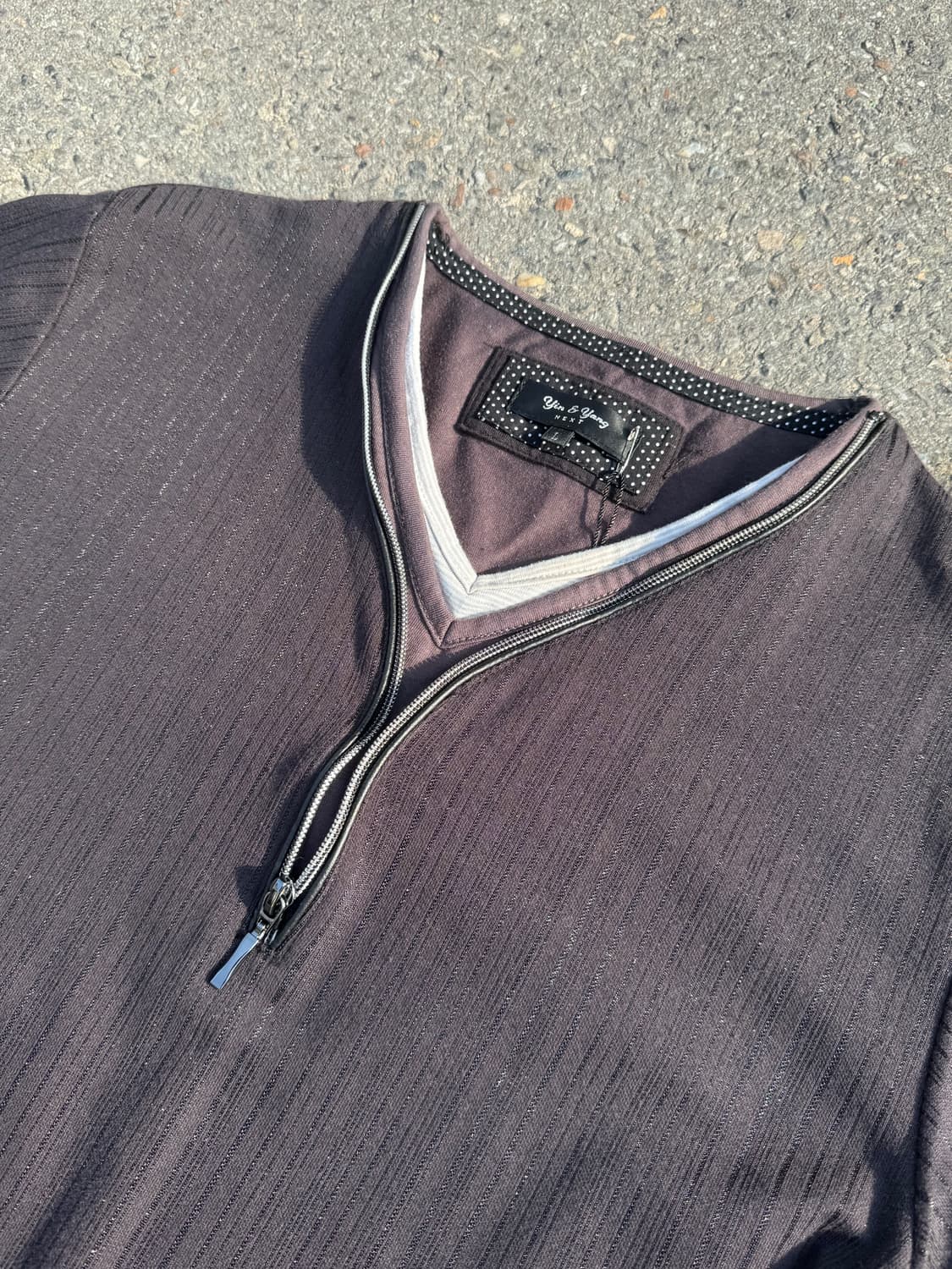 Zip Detail Rib T-Shirt 상품이미지3