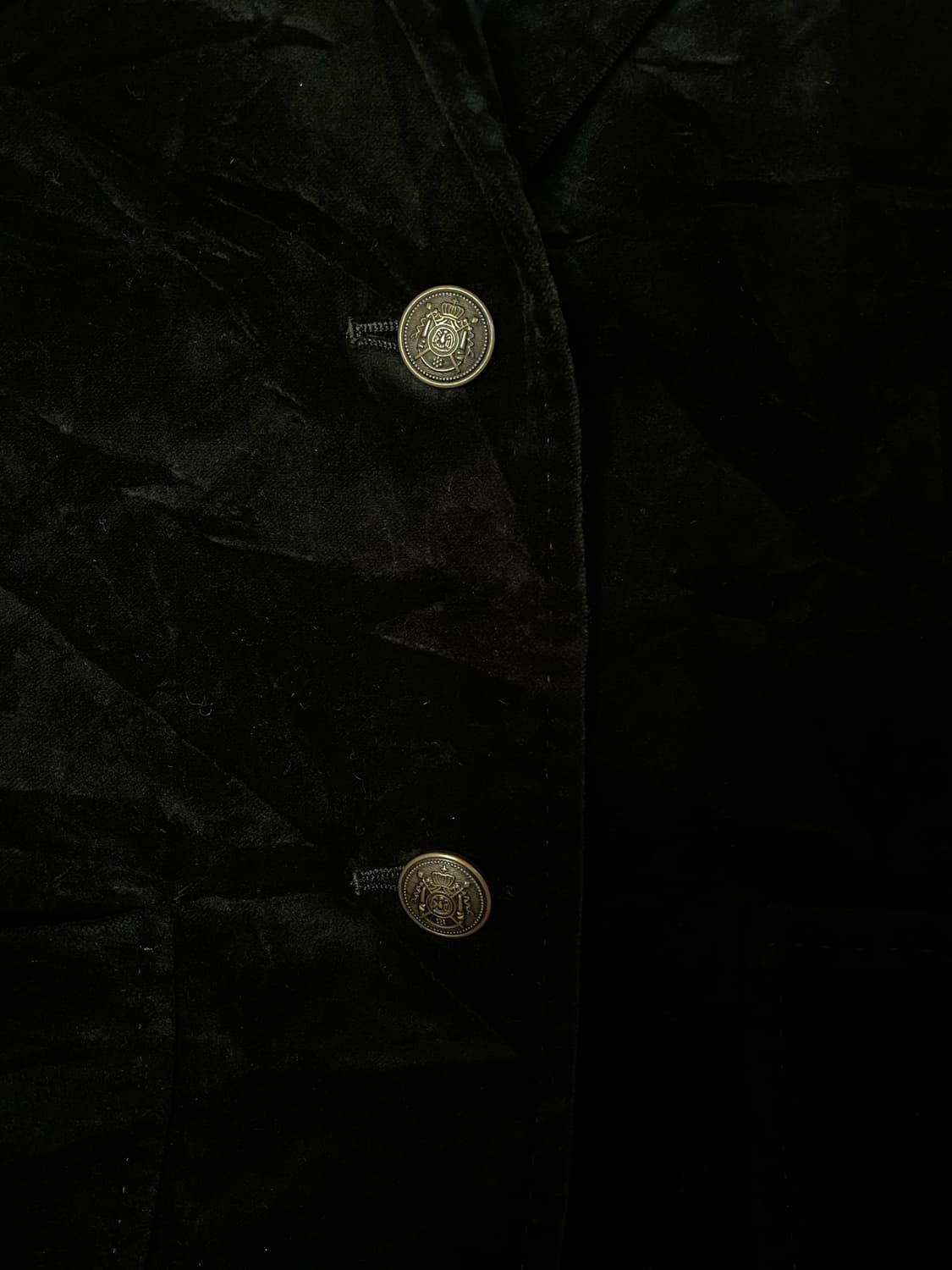 블랙 스웨이드 버튼 자켓 상품이미지4