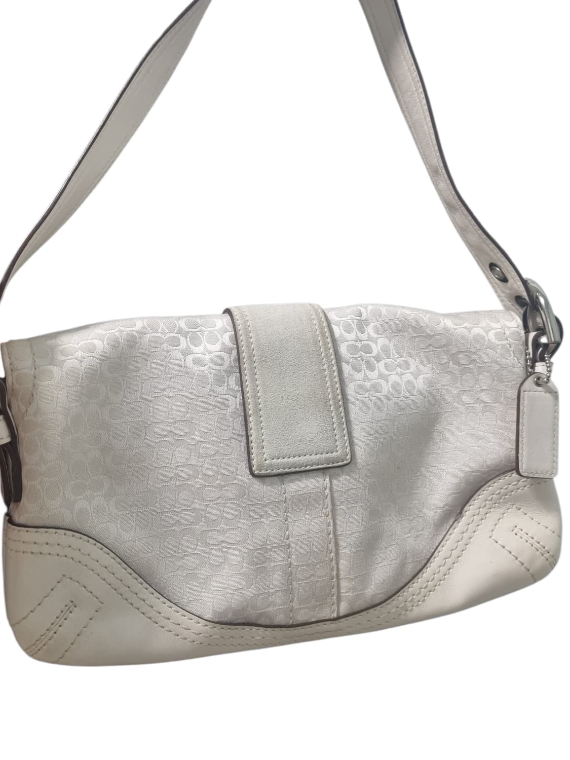 코치 시그니처 화이트 숄더백 상품이미지4