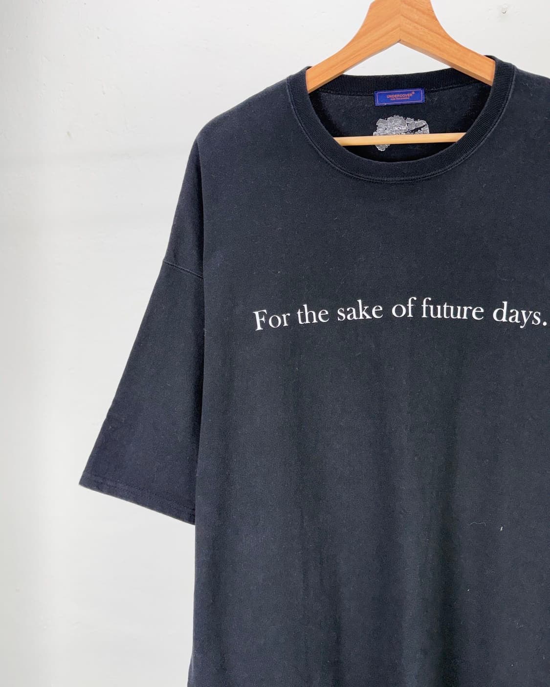 언더커버 16ss 퓨처 데이즈 블랙 집 하프 티셔츠 상품이미지2