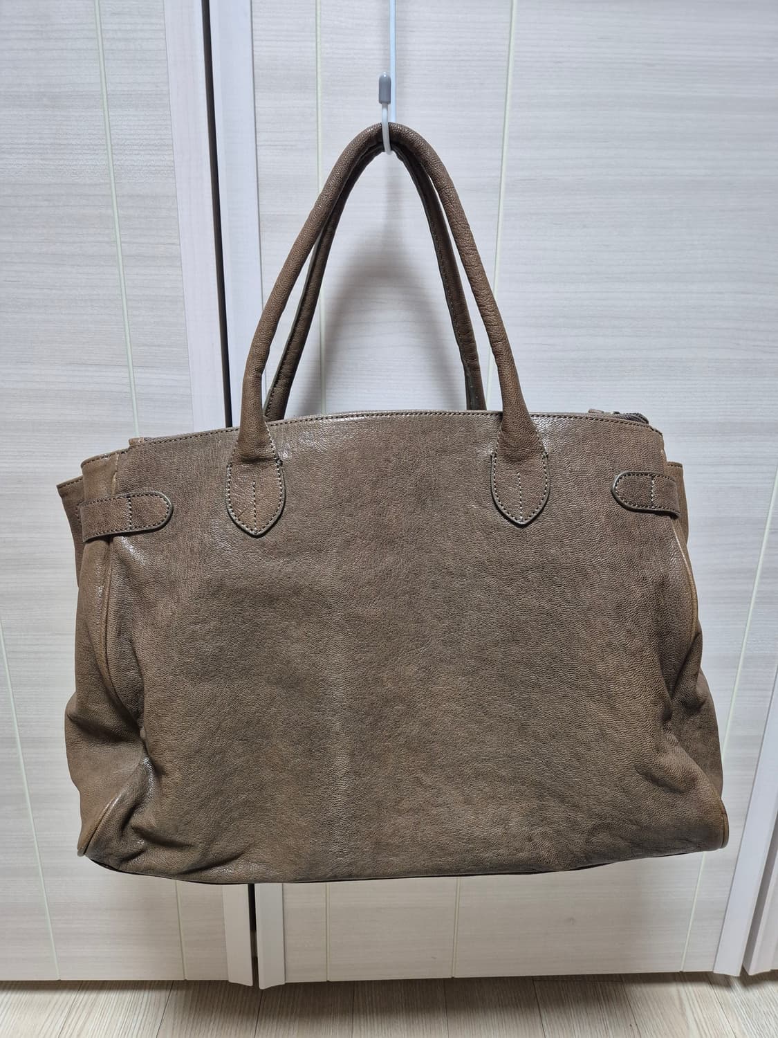 (정품) TIME 타임 카프스킨 버클 빅백  토트백 켈리백 상품이미지2