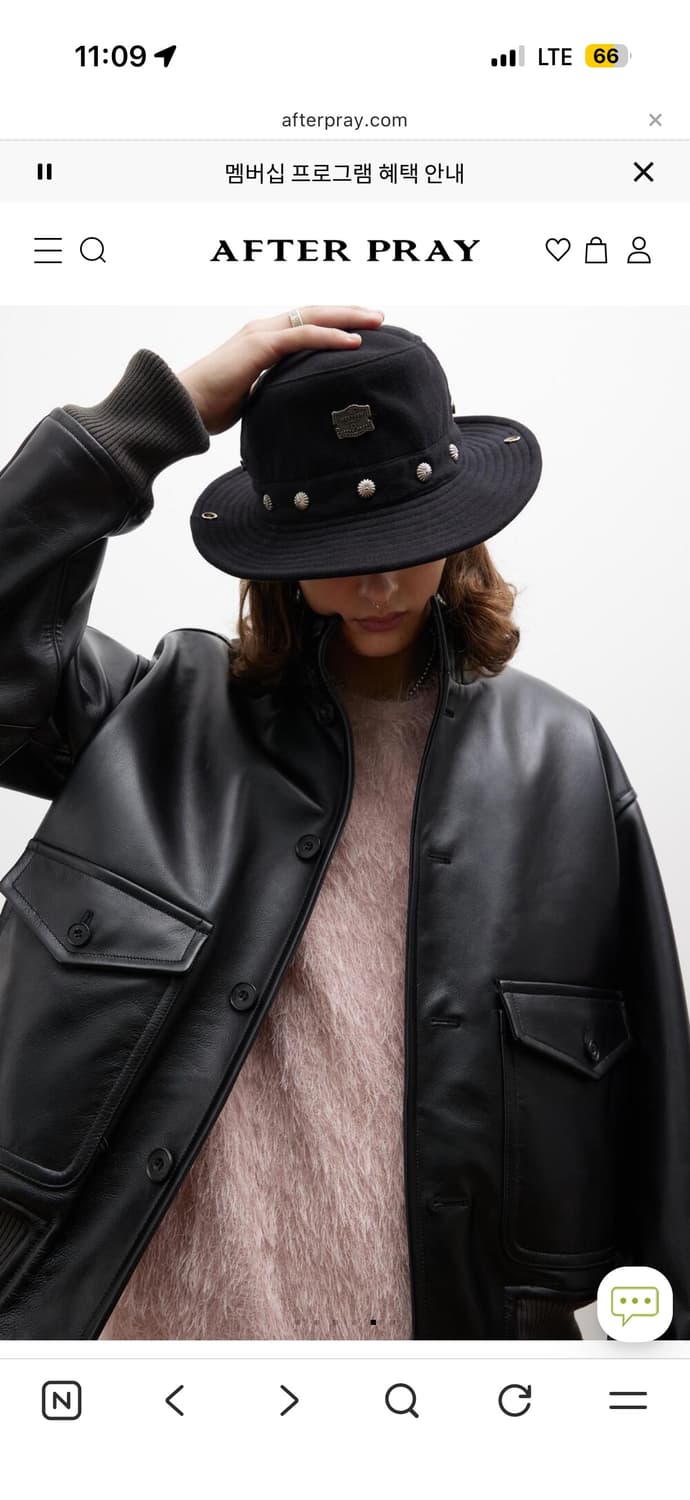 애프터프레이 웨스턴 페도라 black 상품이미지2