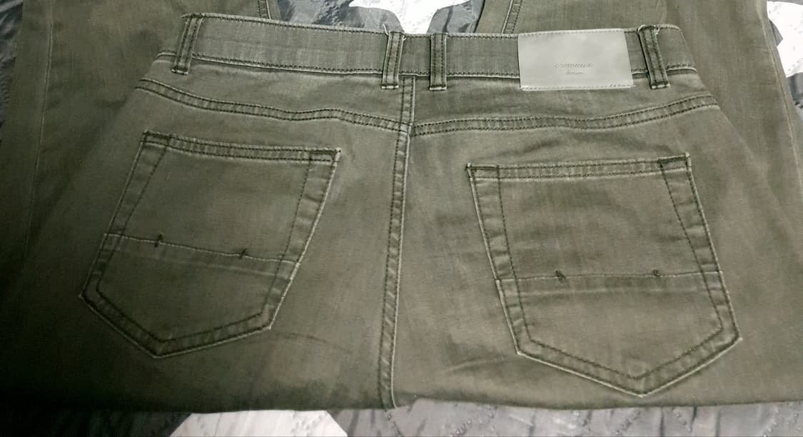 다니엘크레뮤 스판 밴딩 데님팬츠 연카키 (32) 상품이미지3