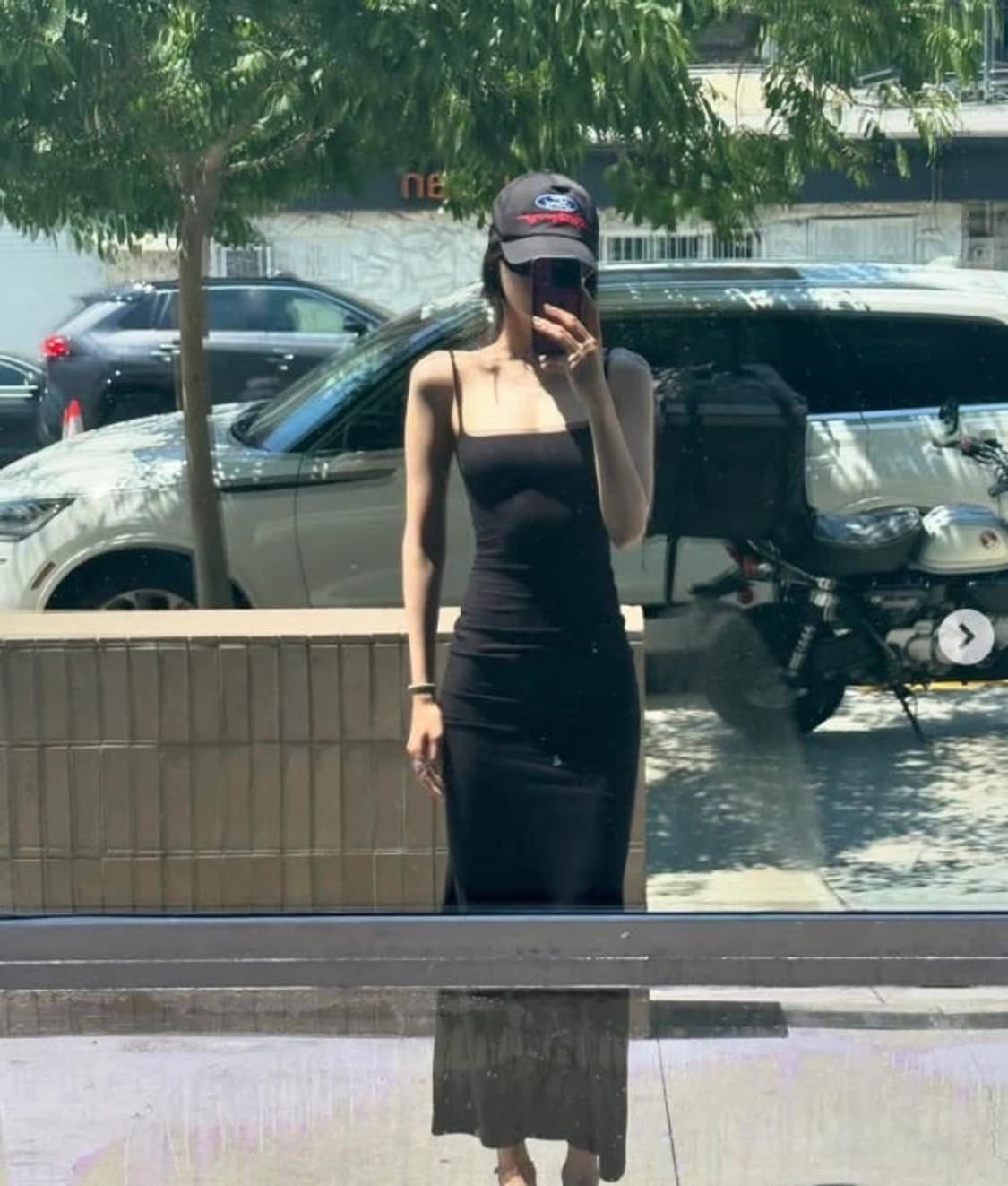 [M] 스킴스 skims 롱 슬립 원피스 그레이 손나은착용 상품이미지1