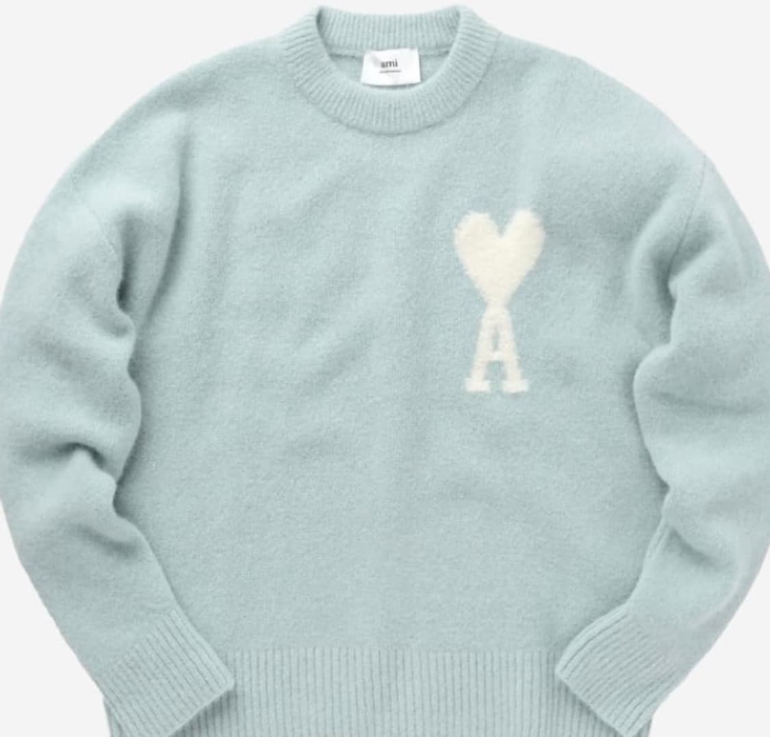 AMI 인타르시아 빅로고 니트 상품이미지5