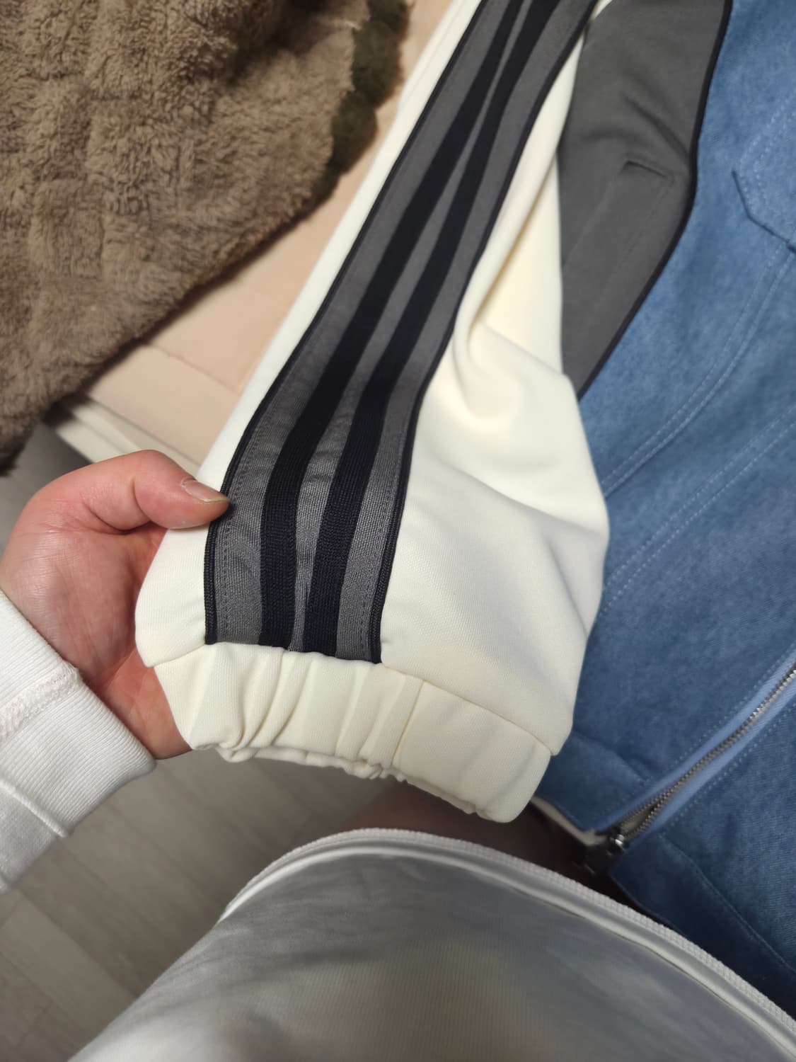 널디 데님져지세트 새상품 착샷 상의L 하의s 상품이미지4