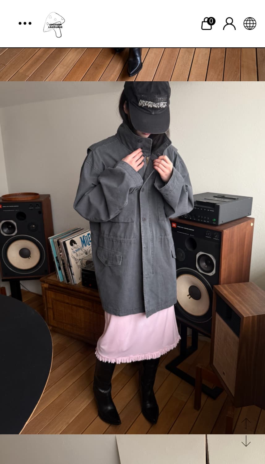 어나더랭기지 빈티지 무드 필드 야상 자켓 상품이미지2